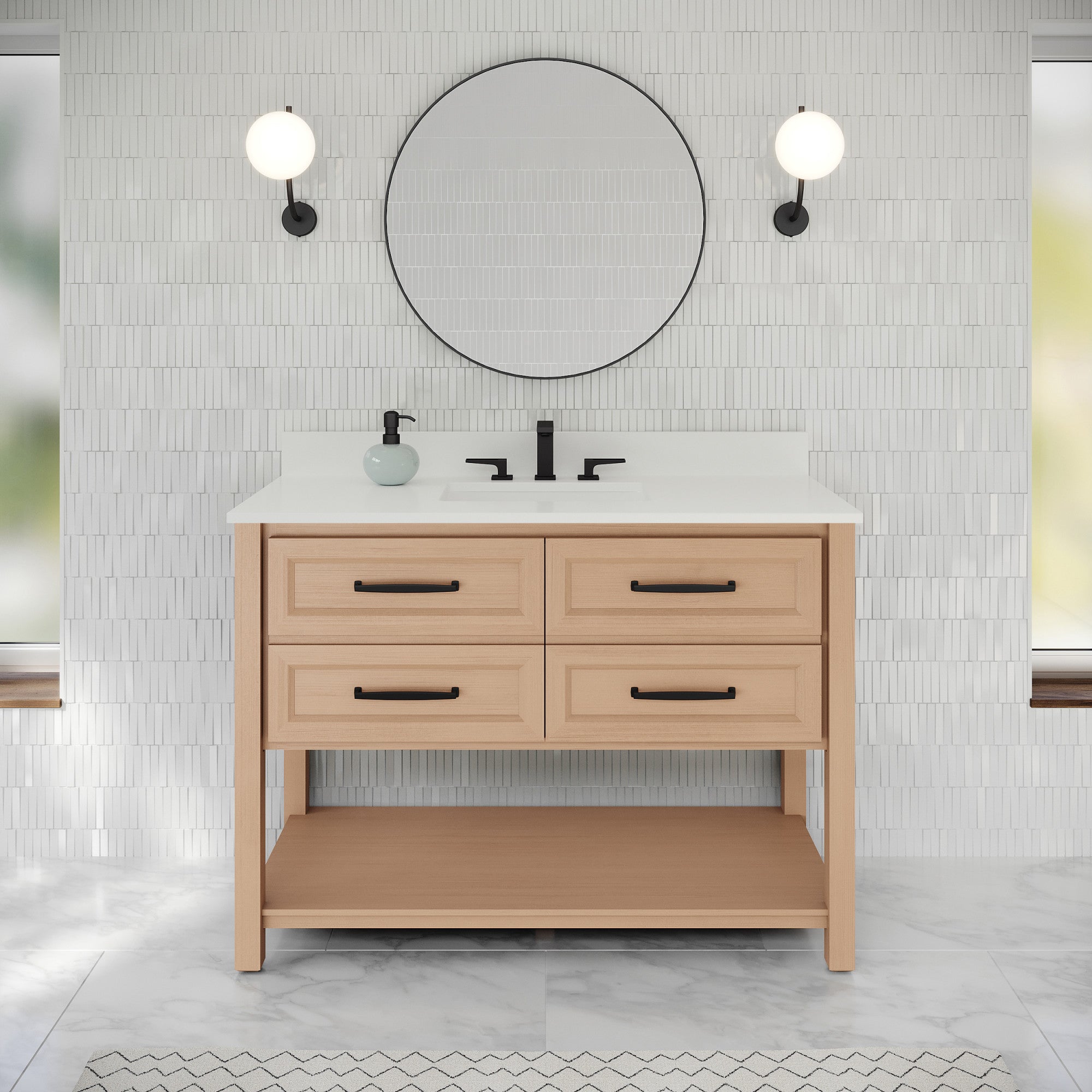 48" Kipling Vanity – Natural Oak