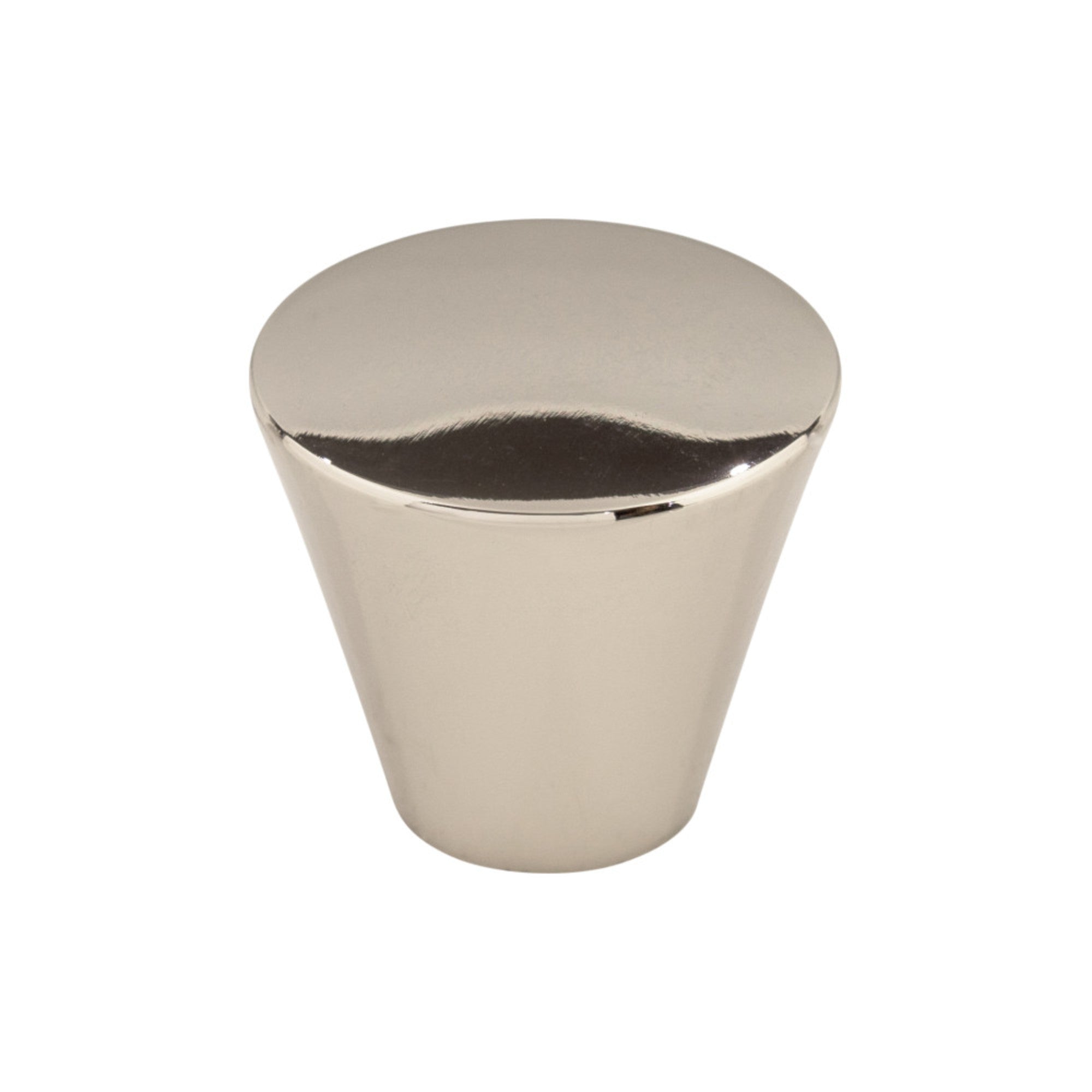 Cone Round Knob - Polished Nickel