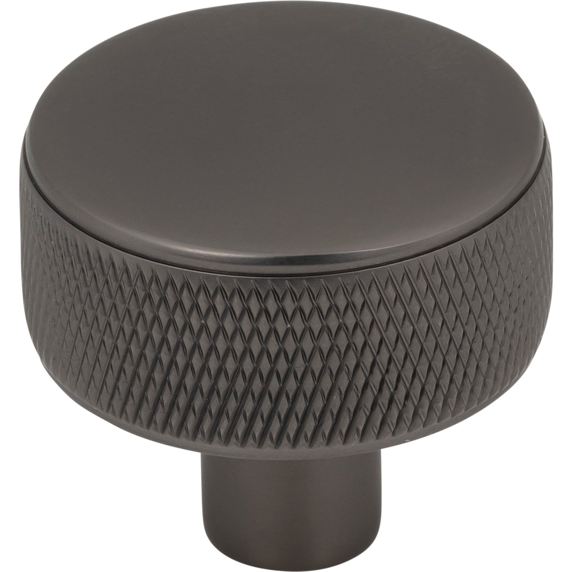Burnham 1 1/4" Length Round Knob - Ash Gray