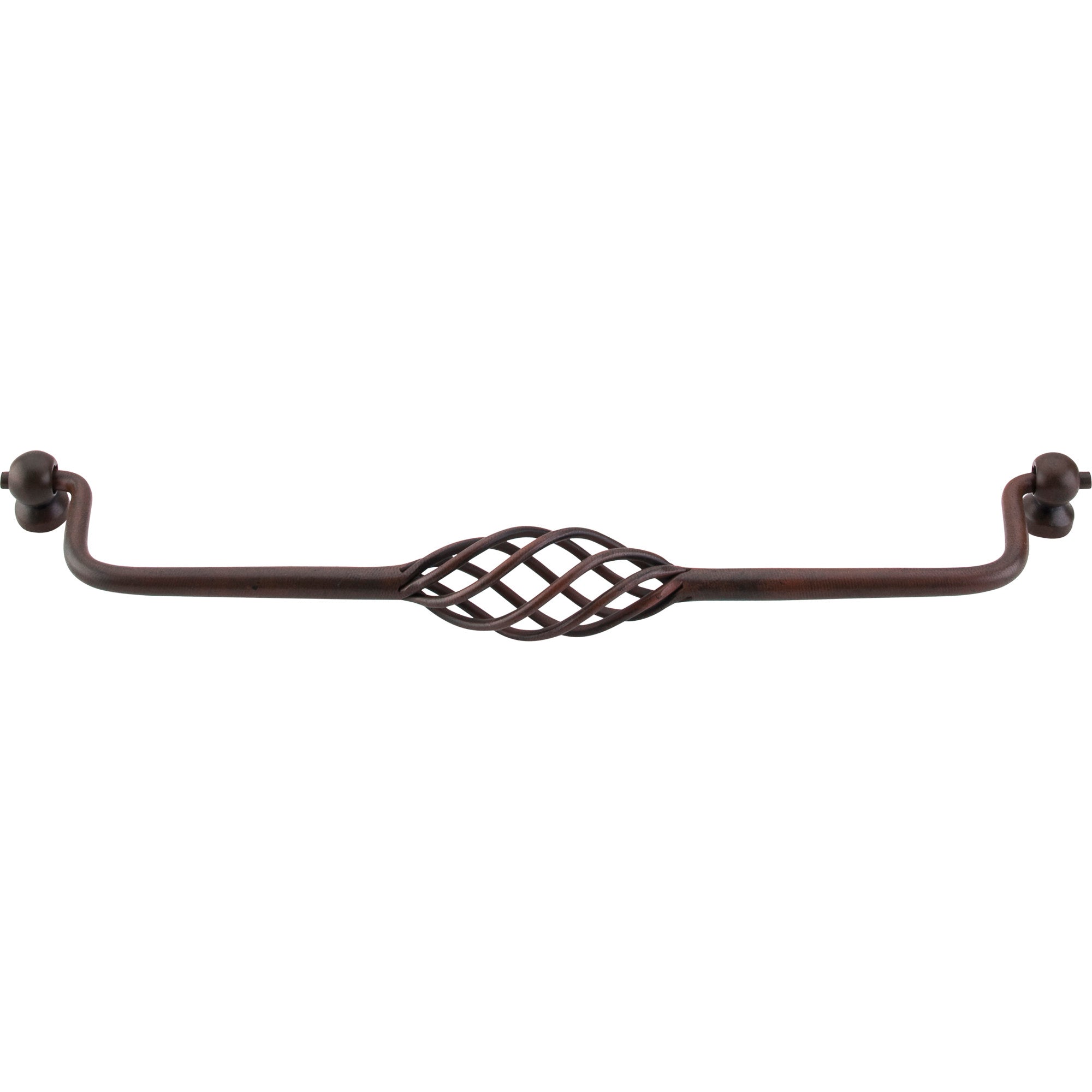 Twisted Wire 10 1/8" Center to Center Drop Handle - Patina Rouge