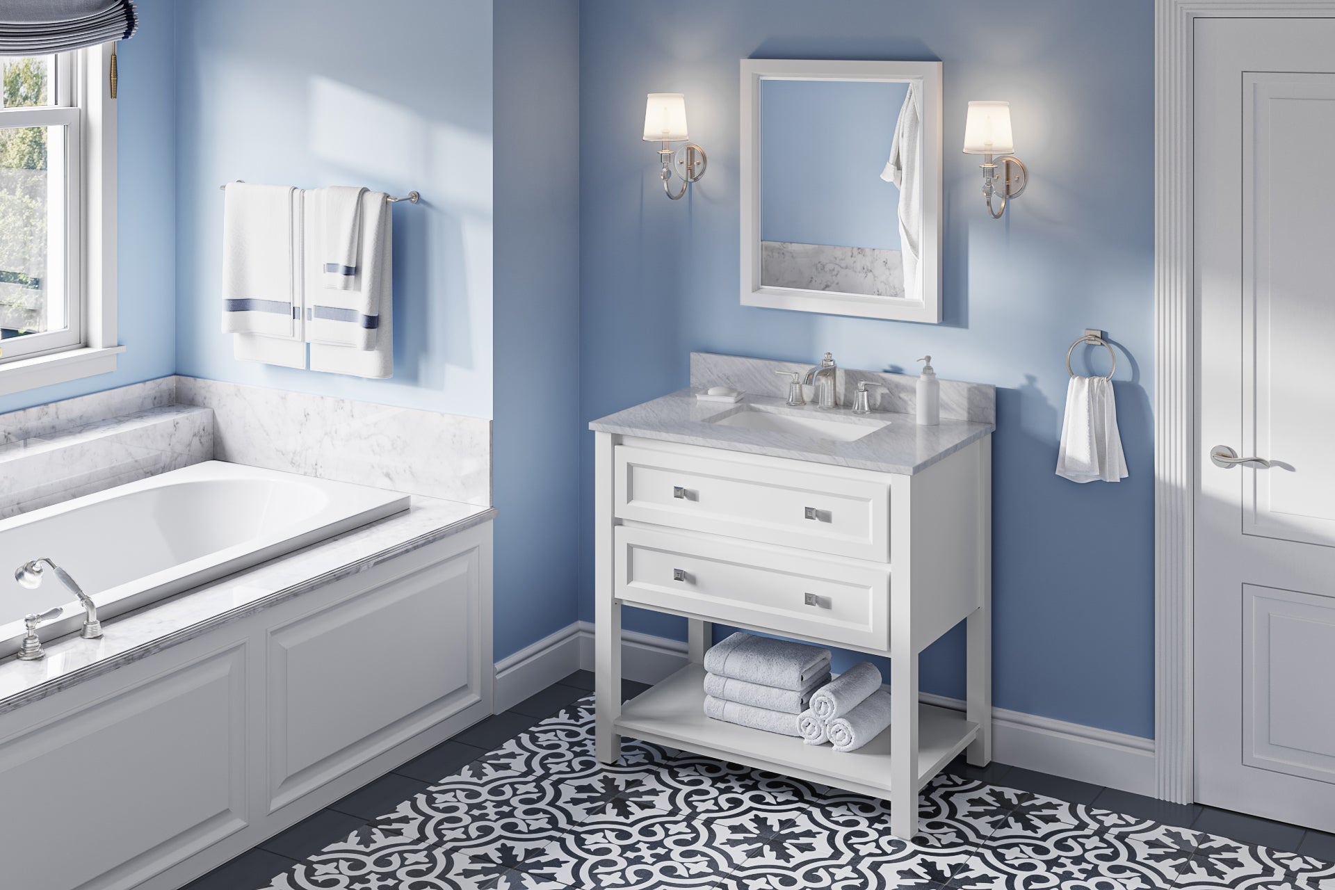 36" Adler Vanity – White