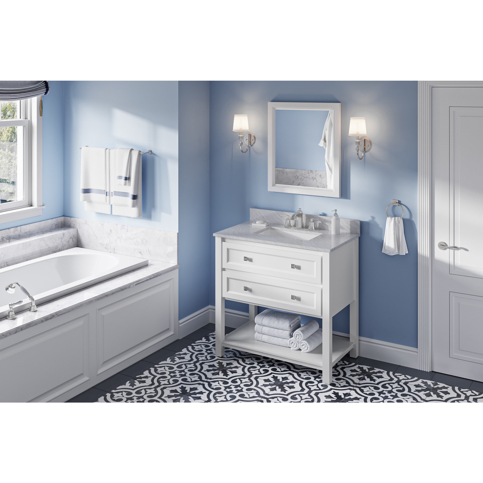36" Adler Vanity – White
