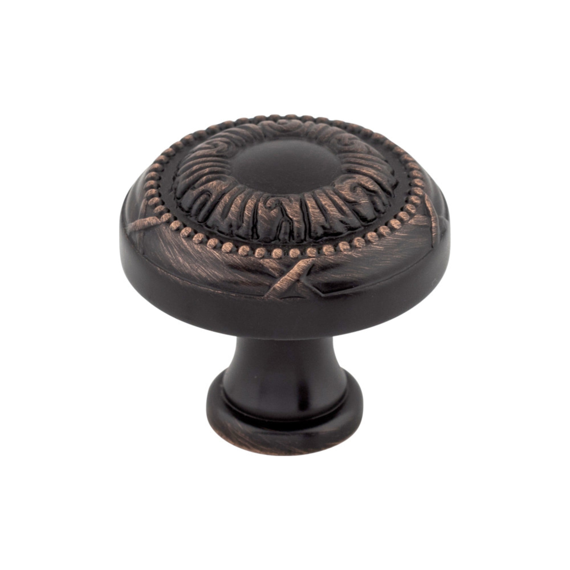 Ribbon Round Knob - Tuscan Bronze