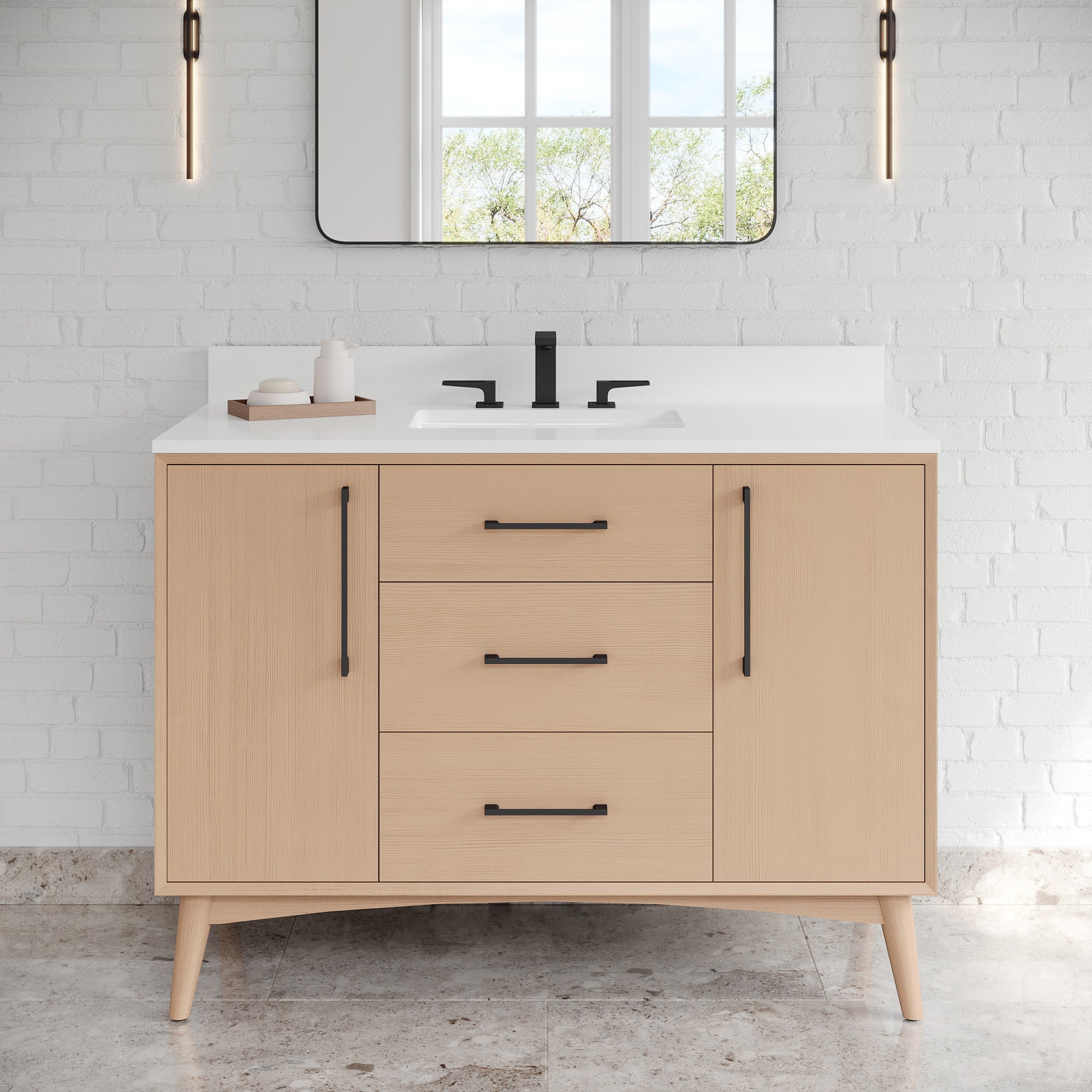 48" Dashwood Vanity – Natural Oak