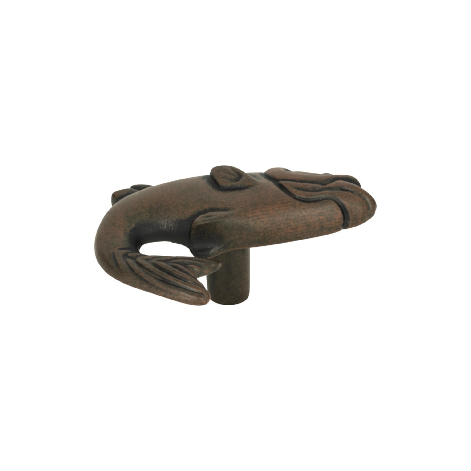 Fish Novelty Knob - Rust