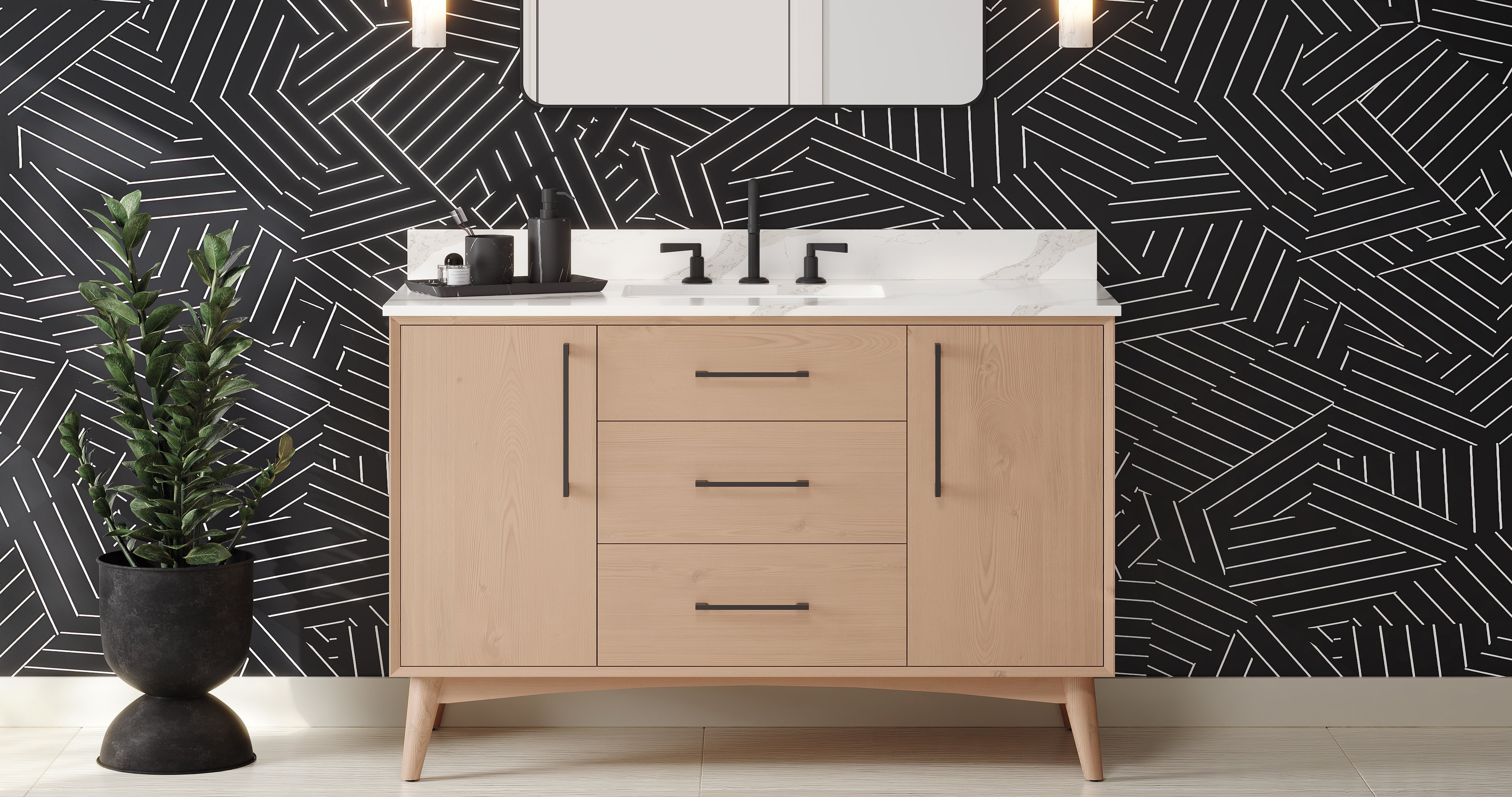 48" Dashwood Vanity – Natural Oak