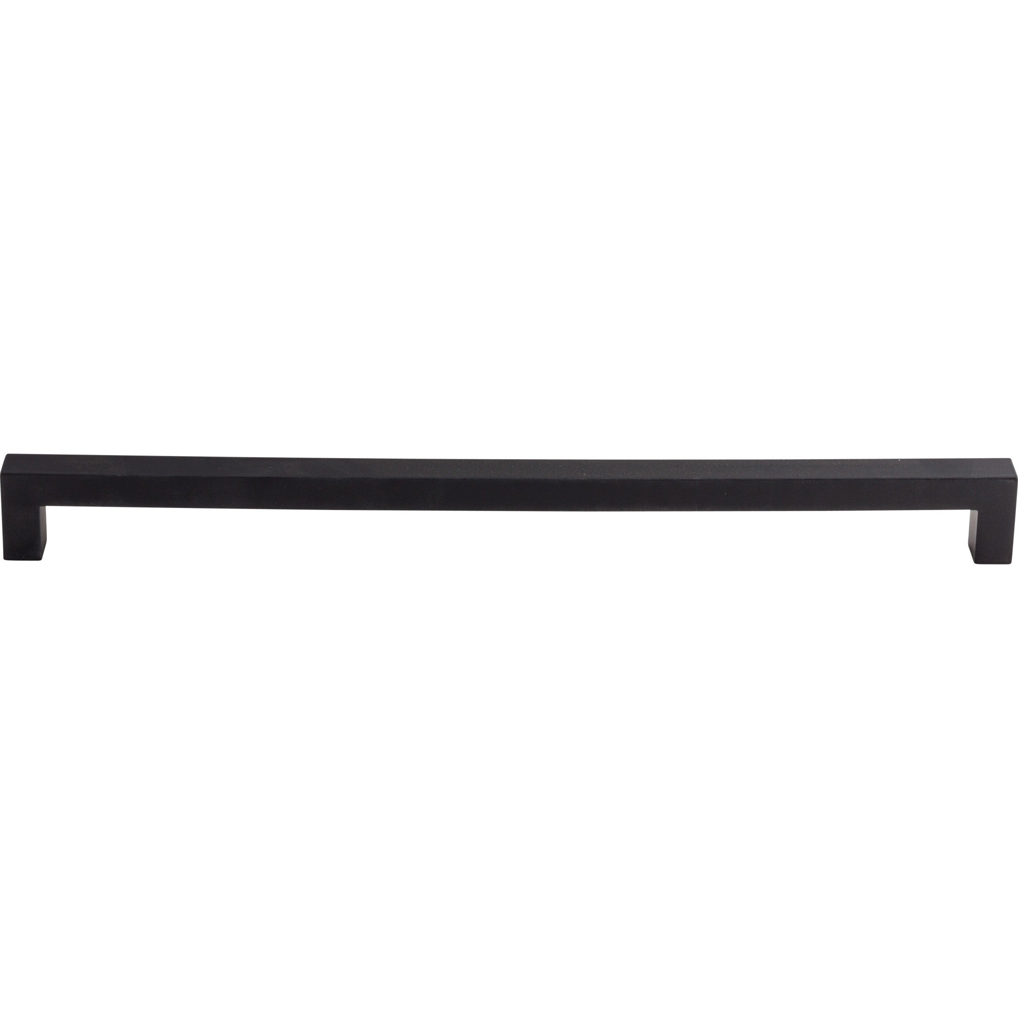 Square Bar 12" Center to Center Bar Pull - Flat Black