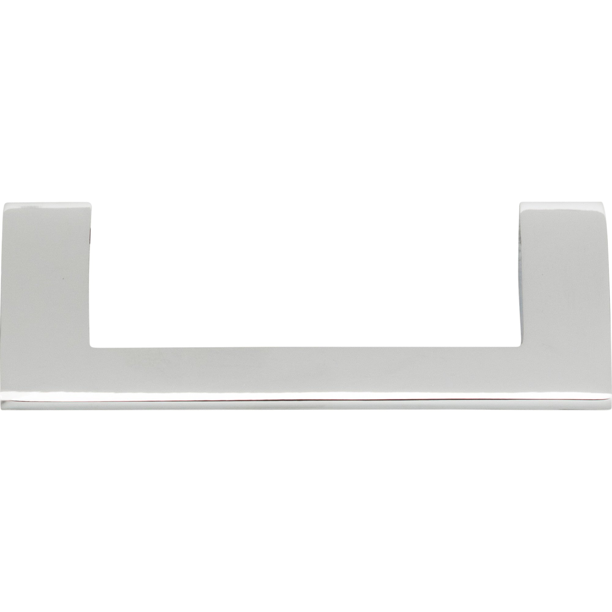 Angled Drop 3 3/4" Center to Center Bar Pull - Polished Chrome