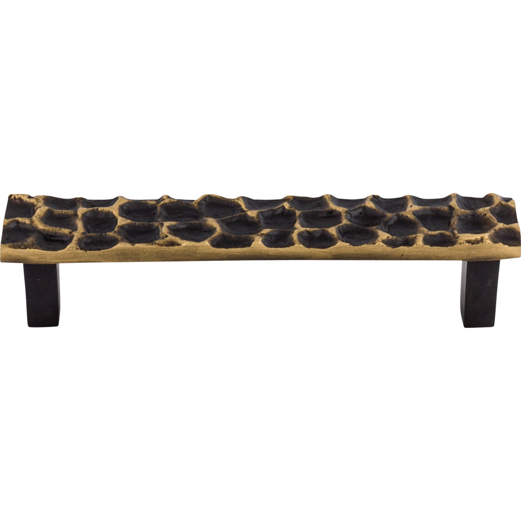 Cobblestone 5 1/16" Center to Center Bar Pull - Brass Antique