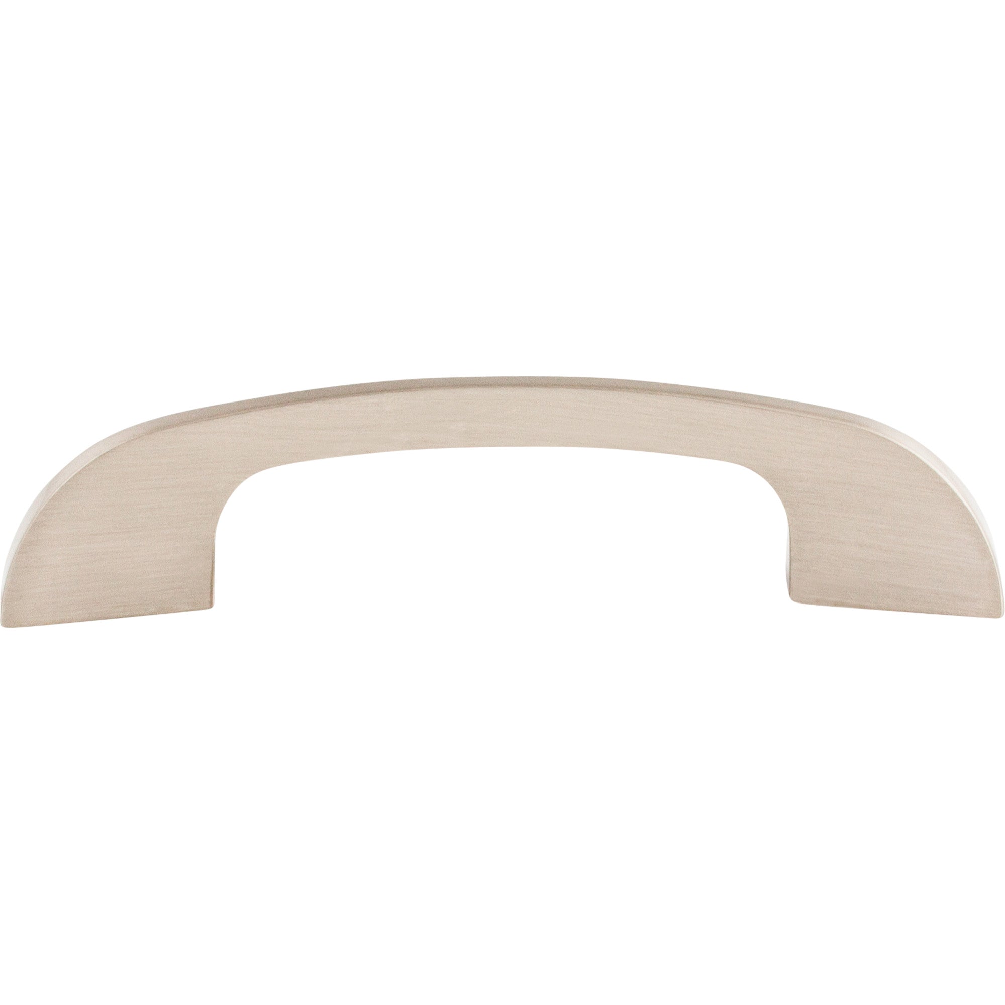 Curved Tidal Bar Pull - Brushed Satin Nickel