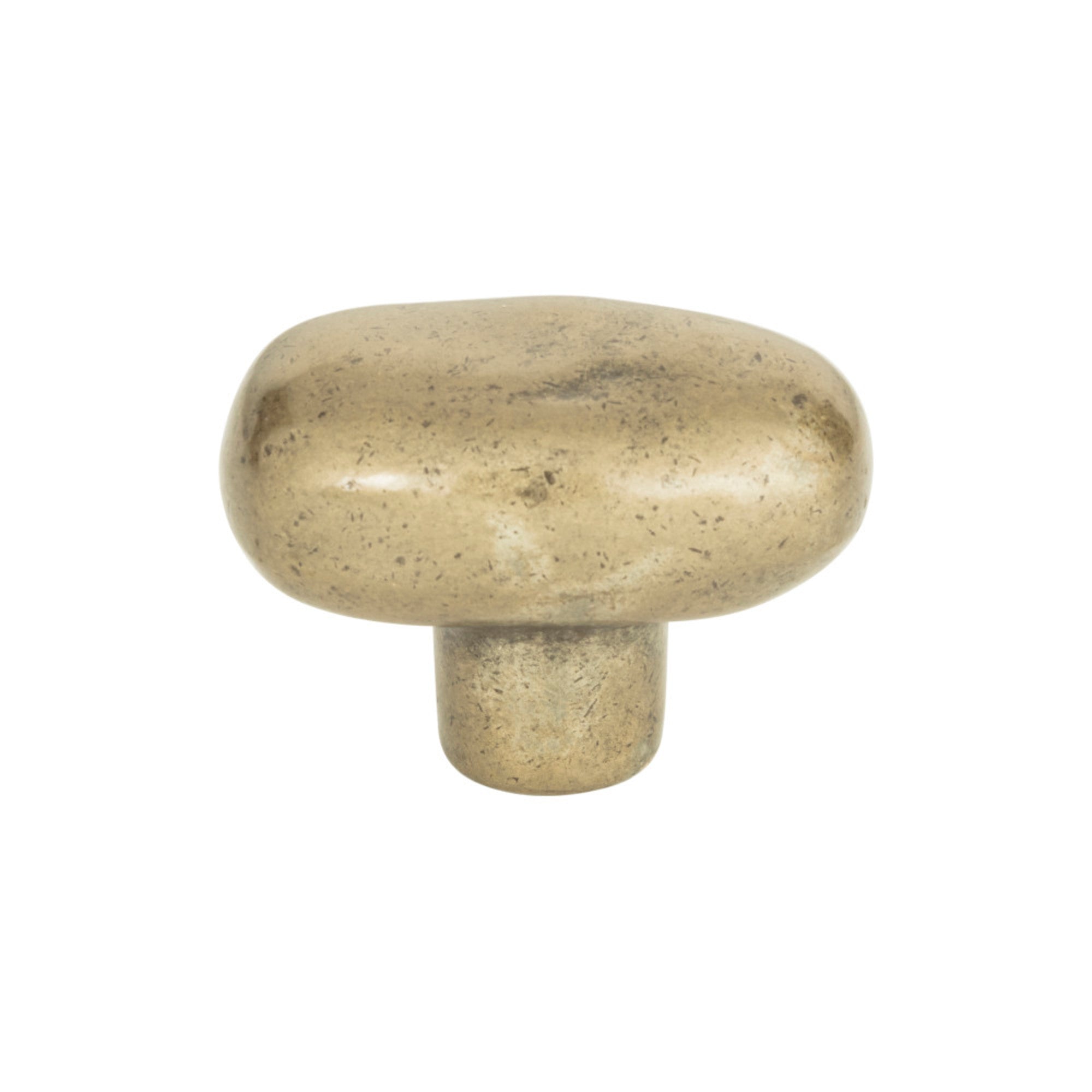 Distressed Oval Knob - Champagne