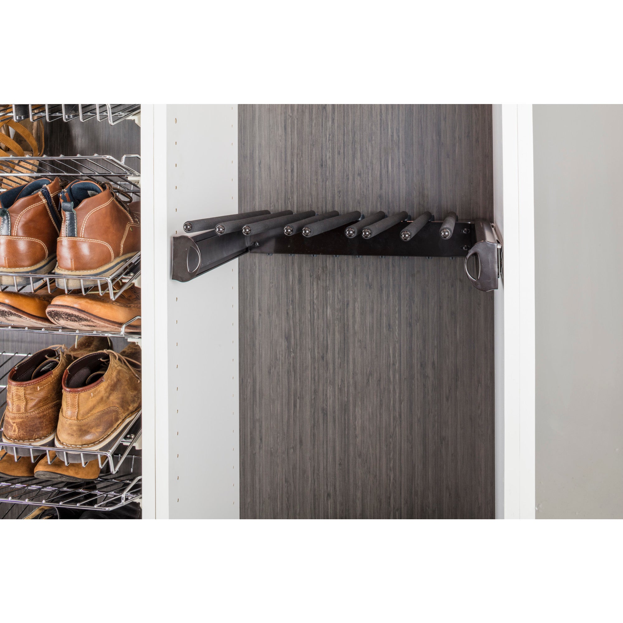 Satin Nickel 30" Wide Pant Rack