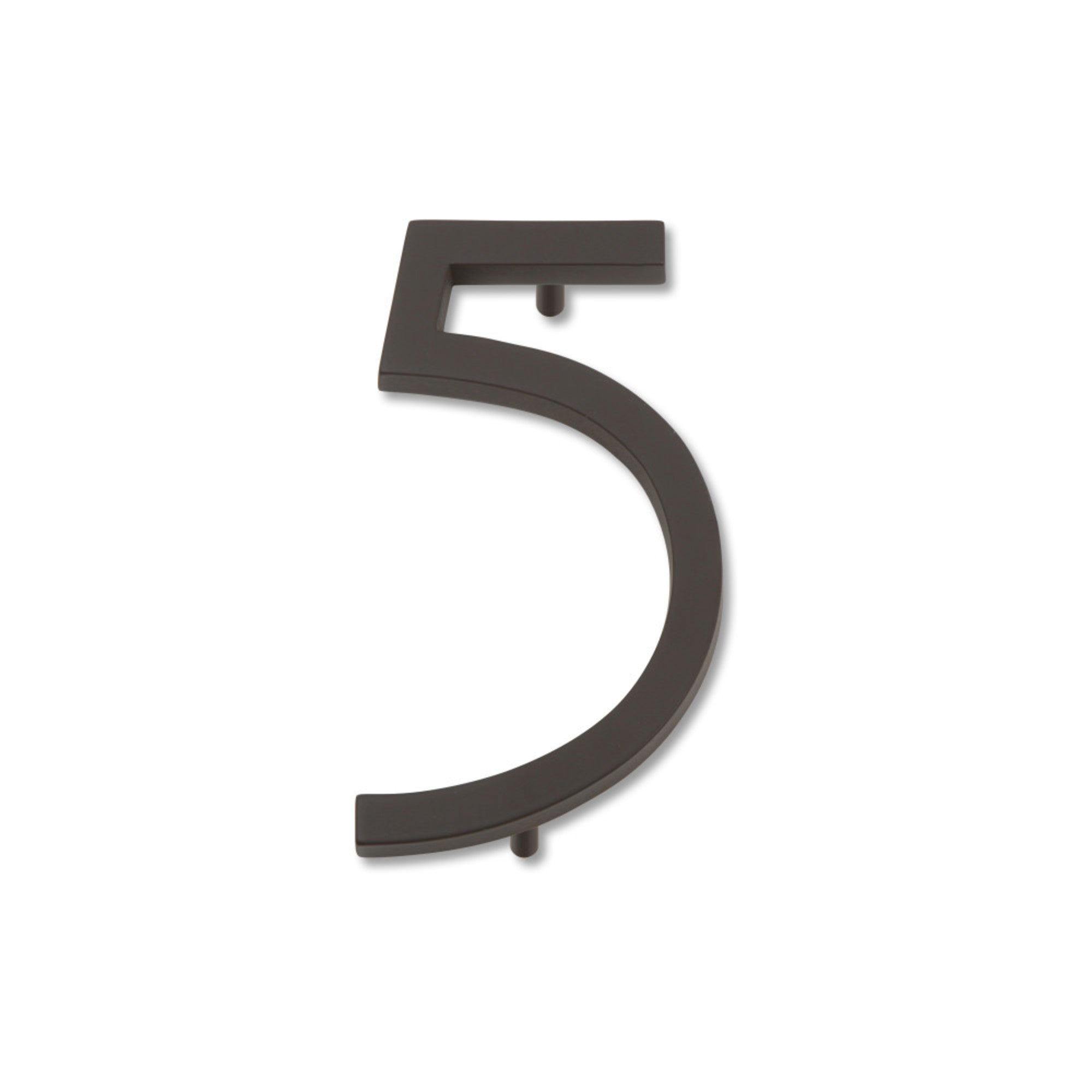 Modern Avalon 4-1/2" H  House Number - Aged Bronze