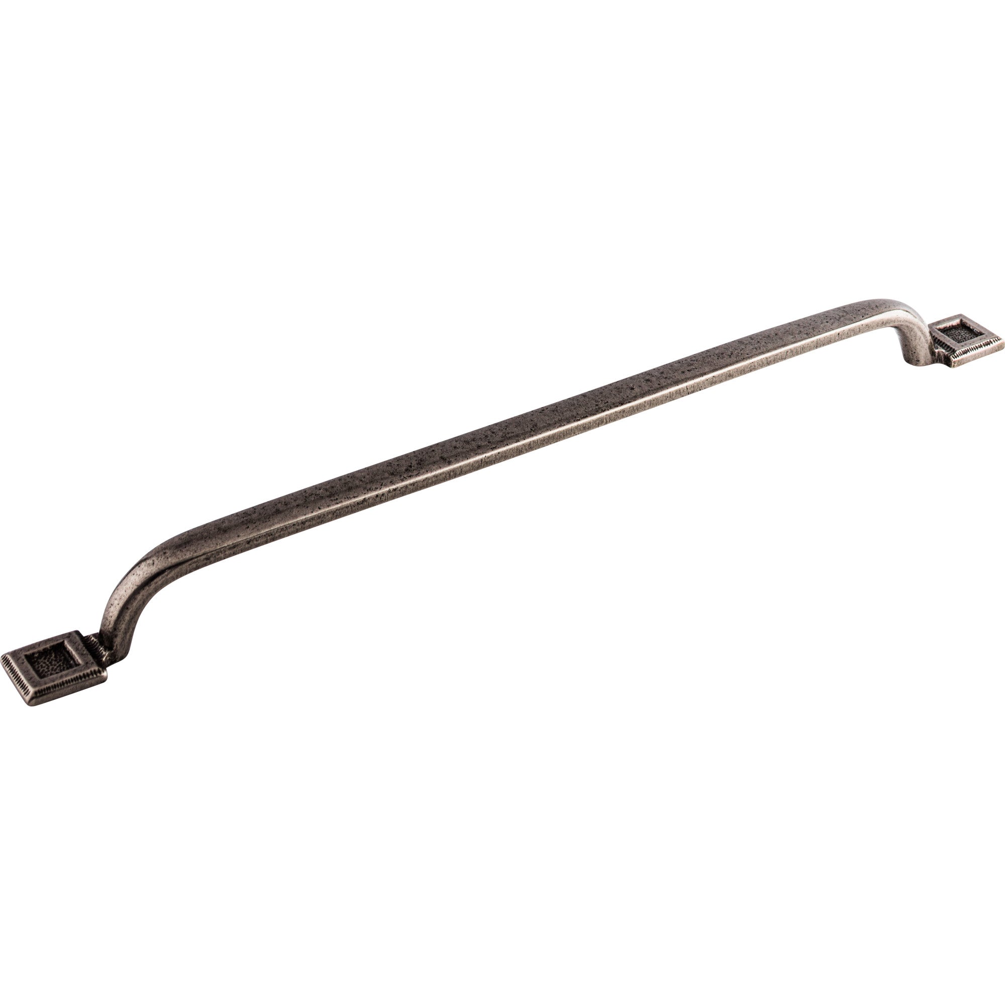 Square Inset 12" Center to Center Bar Pull - Cast Iron