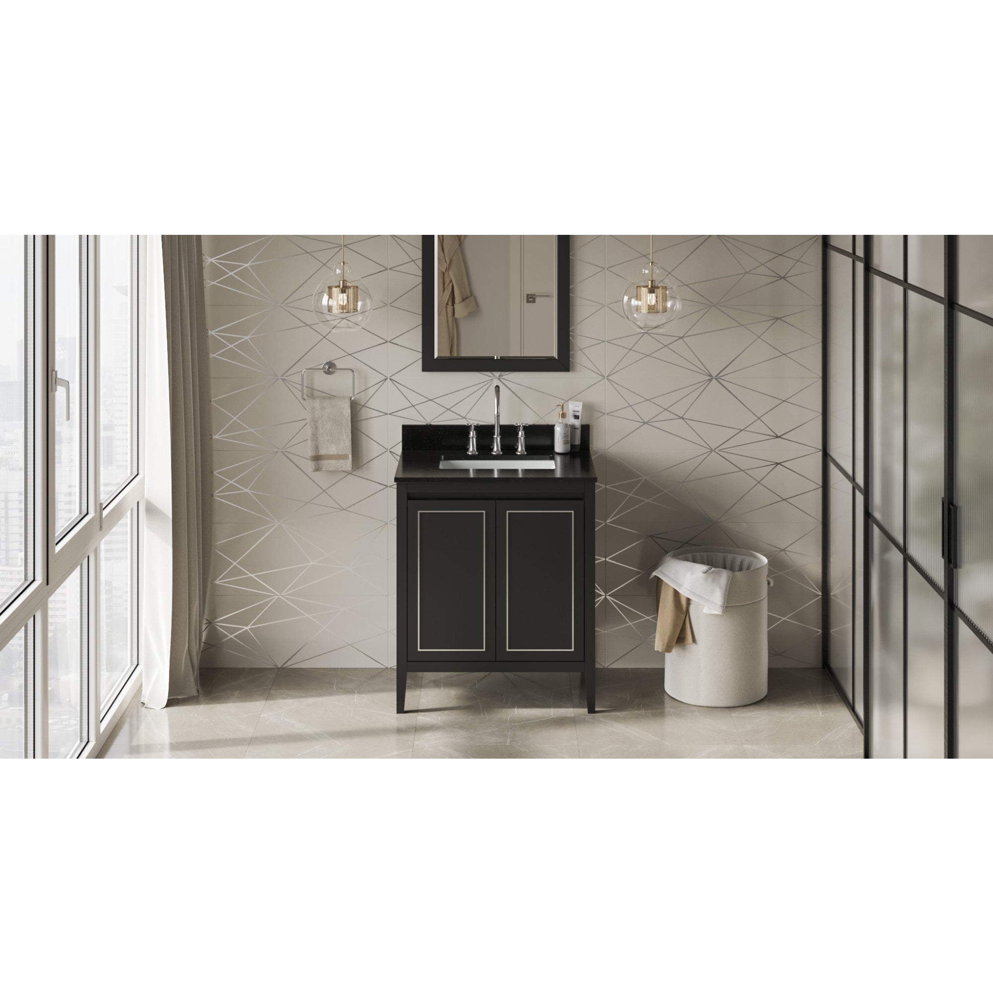 30" Percival Vanity – Black