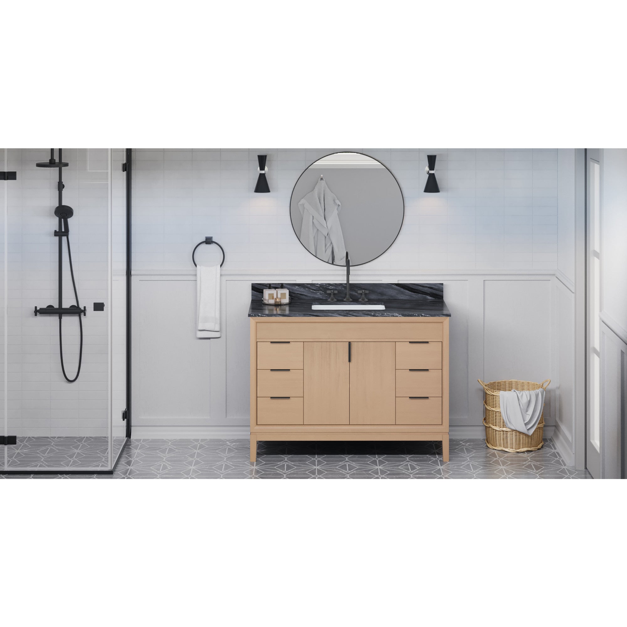 48" Theodora Vanity – Natural Oak