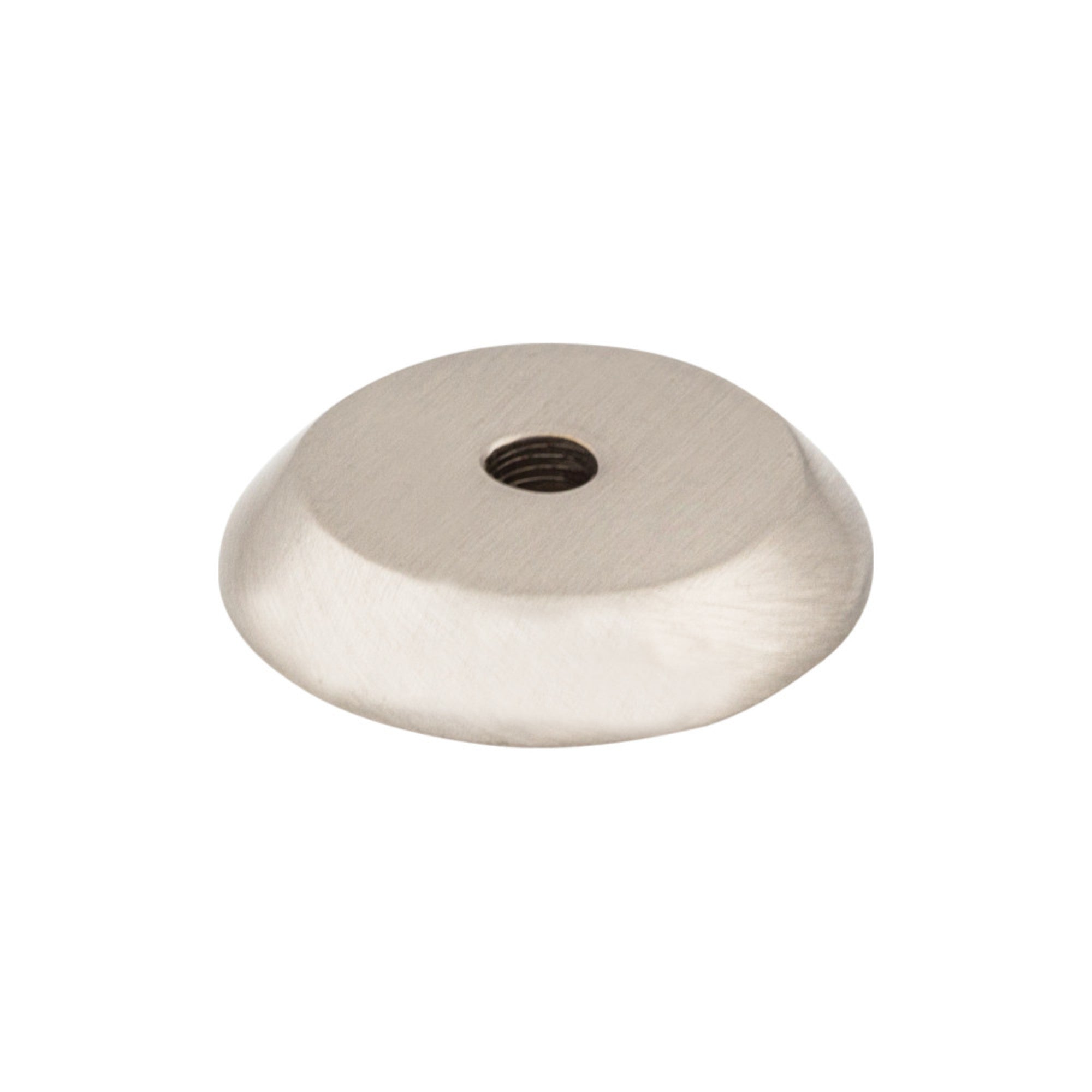 Aspen II Round Knob Backplate - Brushed Satin Nickel