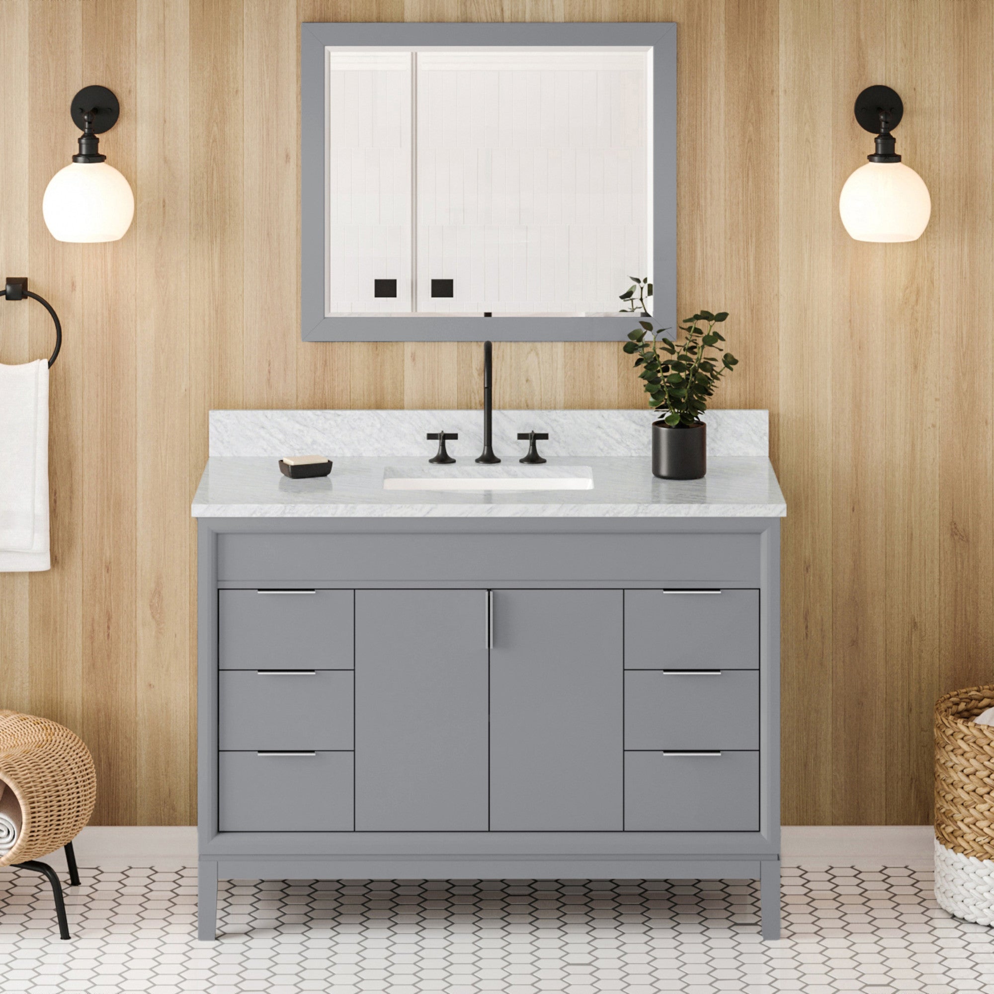 48" Theodora Vanity – Grey