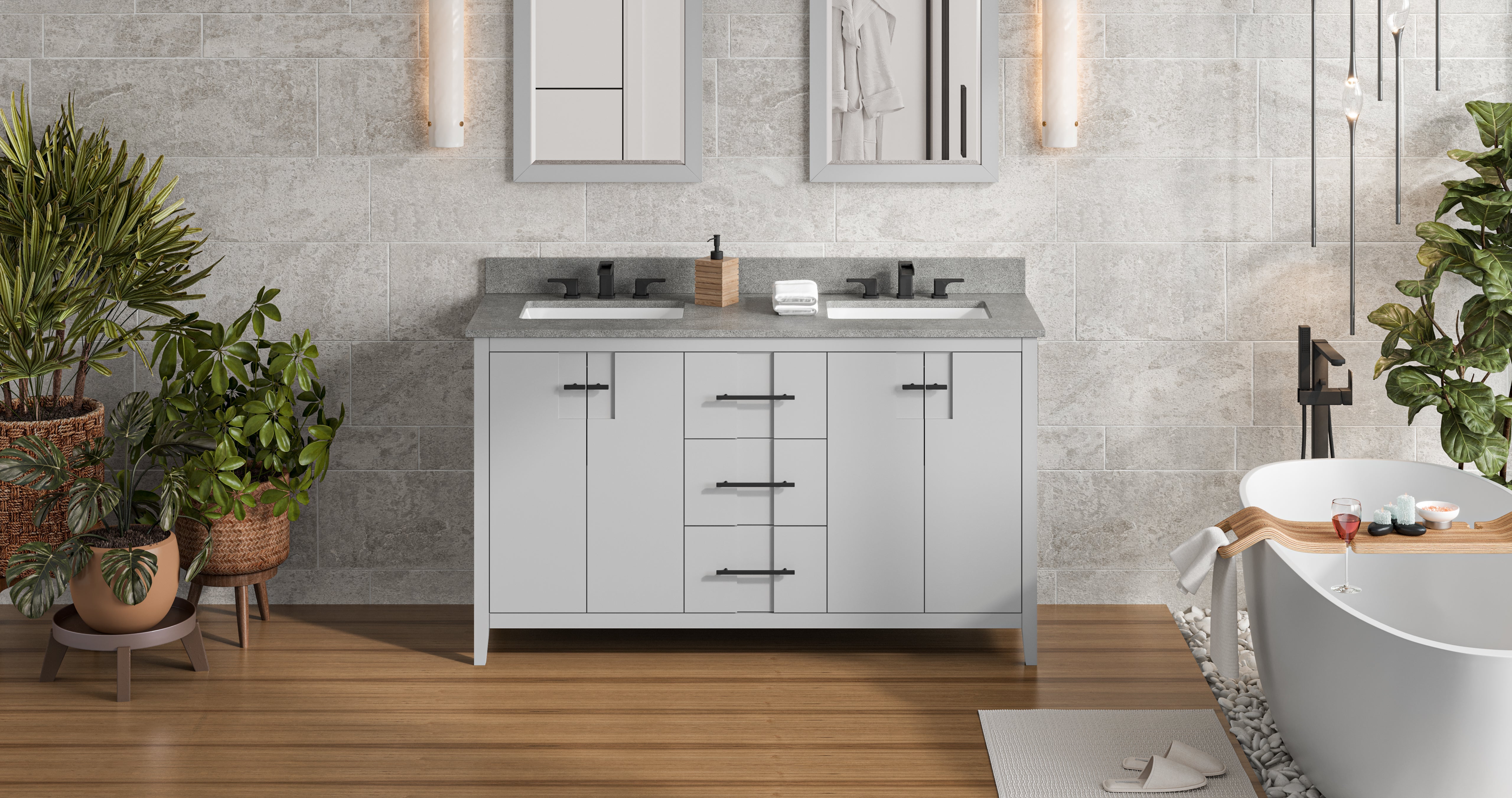 60" Katara Vanity – Double Bowl