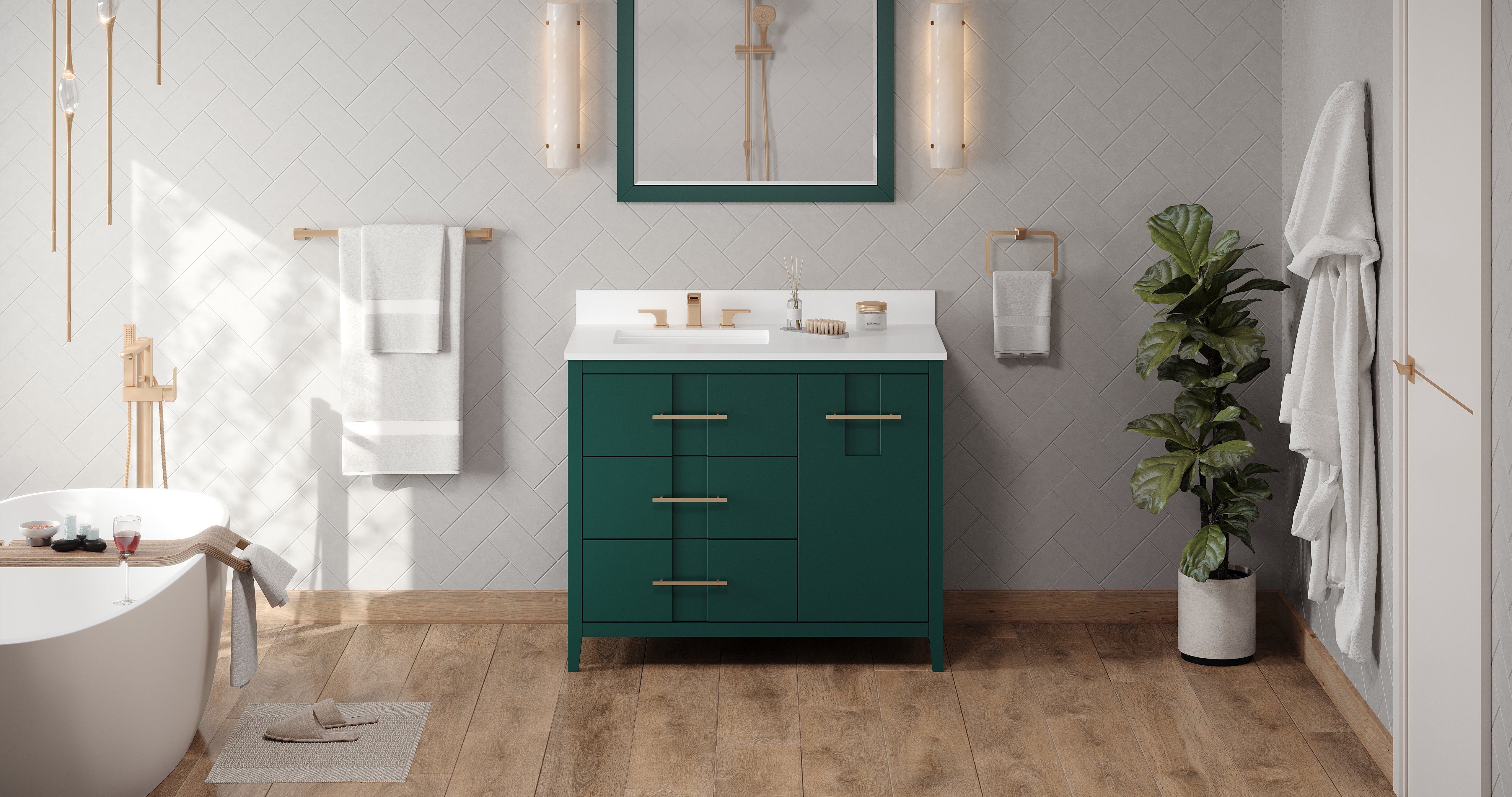 42" Katara Vanity – Left Offset