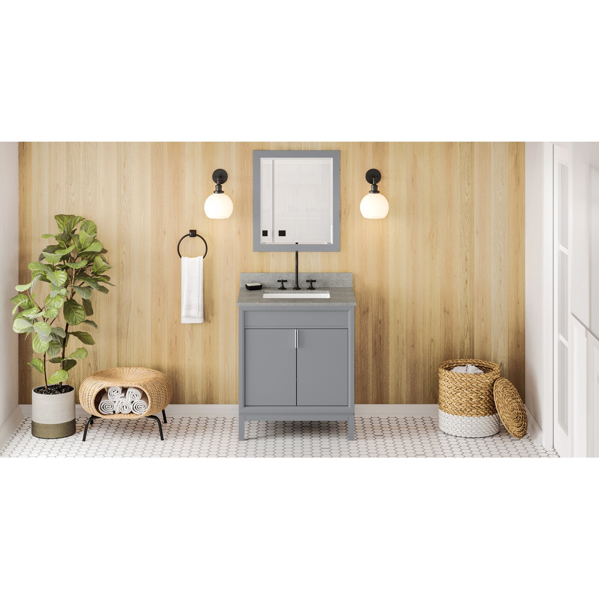 30" Theodora Vanity – Grey