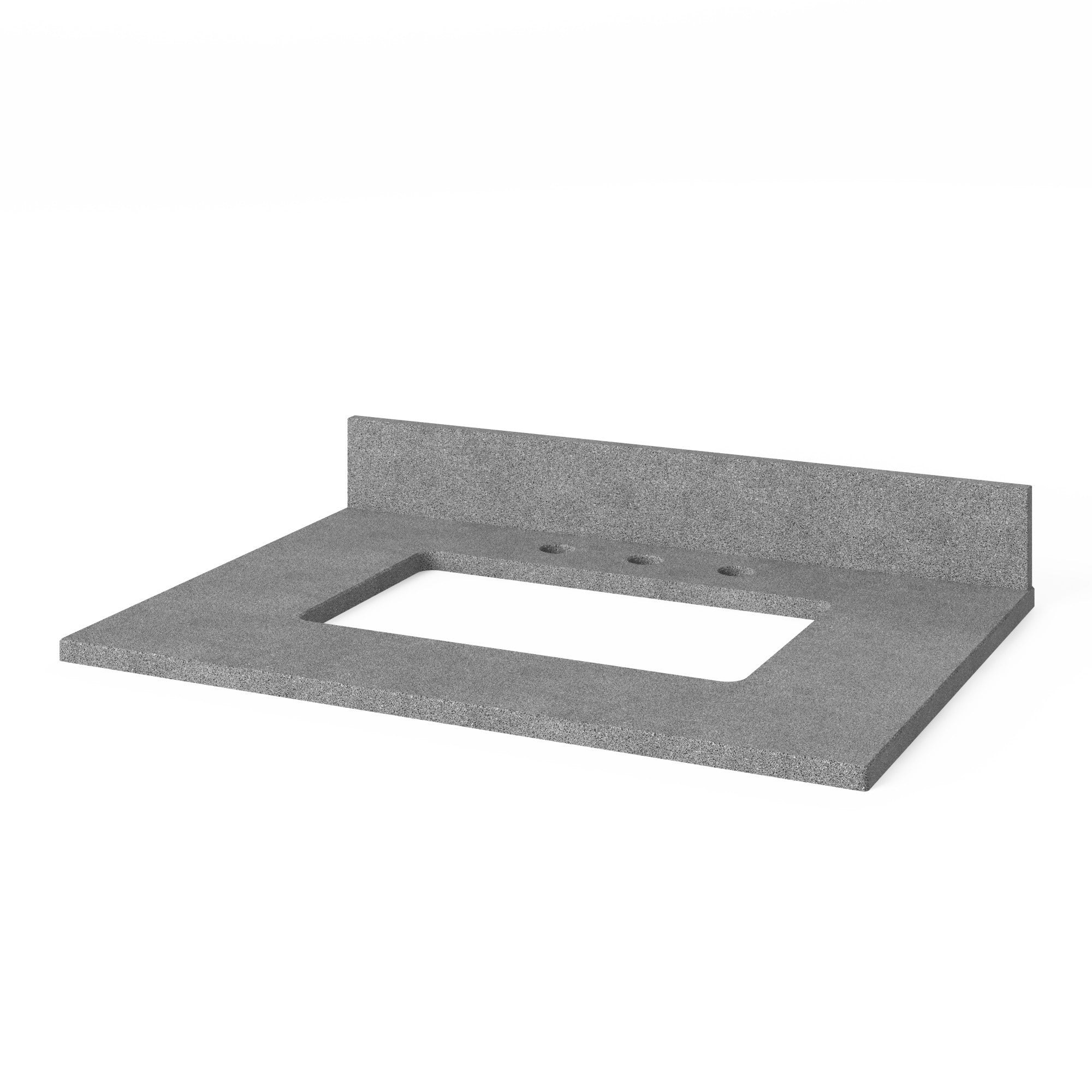 30" Hale Blue Adler Vanity, Steel Grey Cultured Marble Vanity Top, undermount rectangle bowl