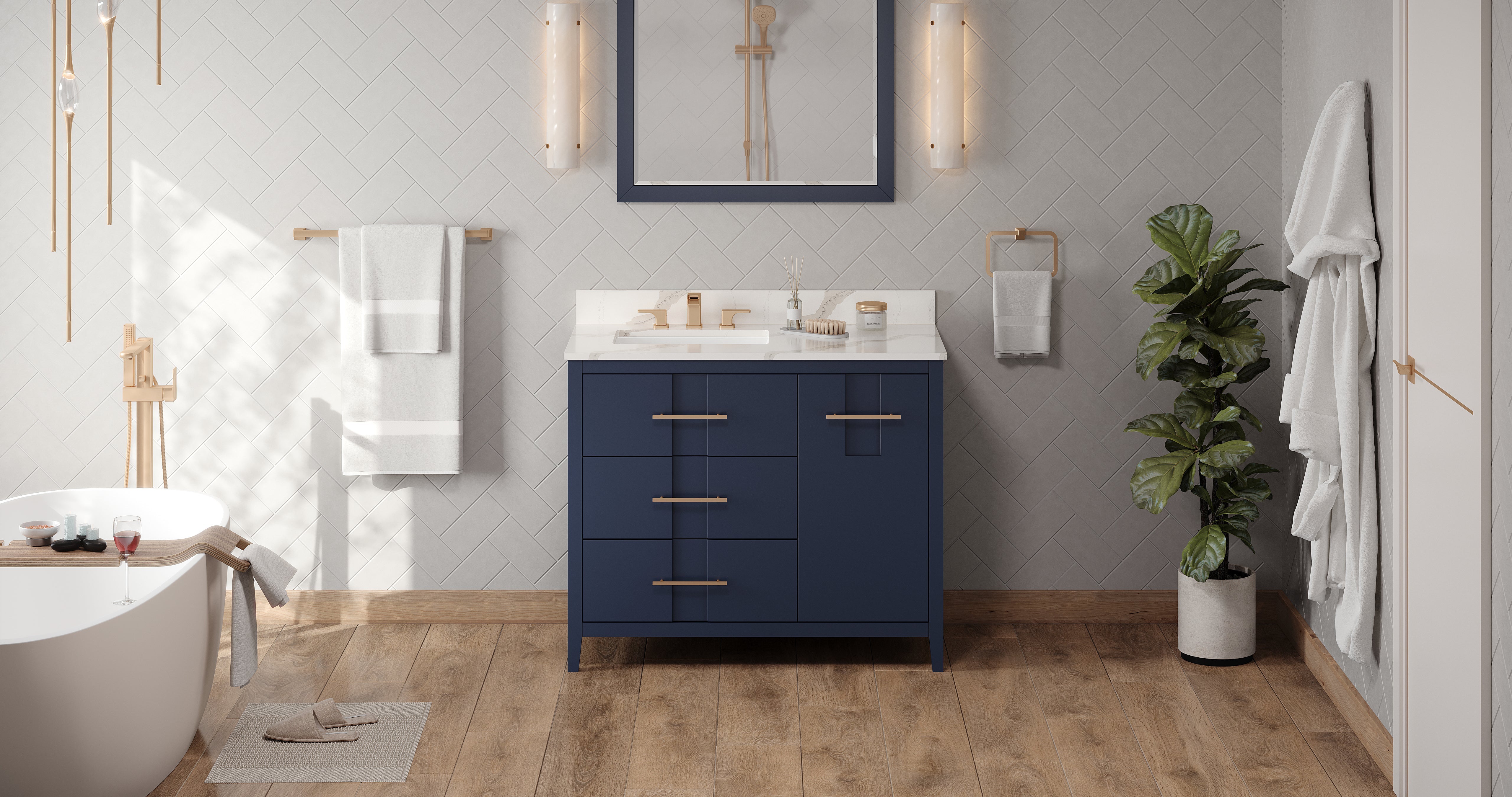 42" Katara Vanity – Left Offset