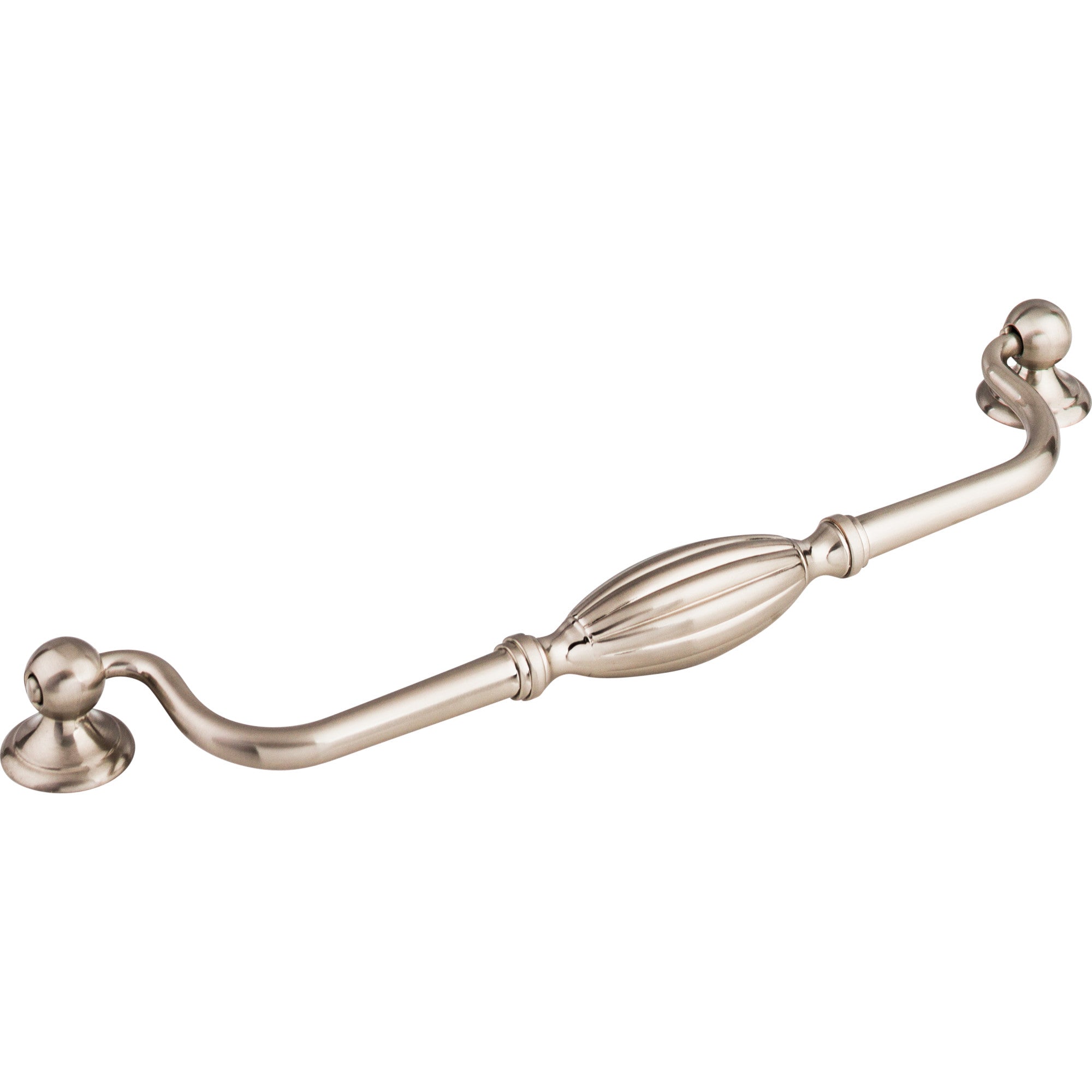 Tuscany 8 13/16" Center to Center Drop Handle - Brushed Satin Nickel
