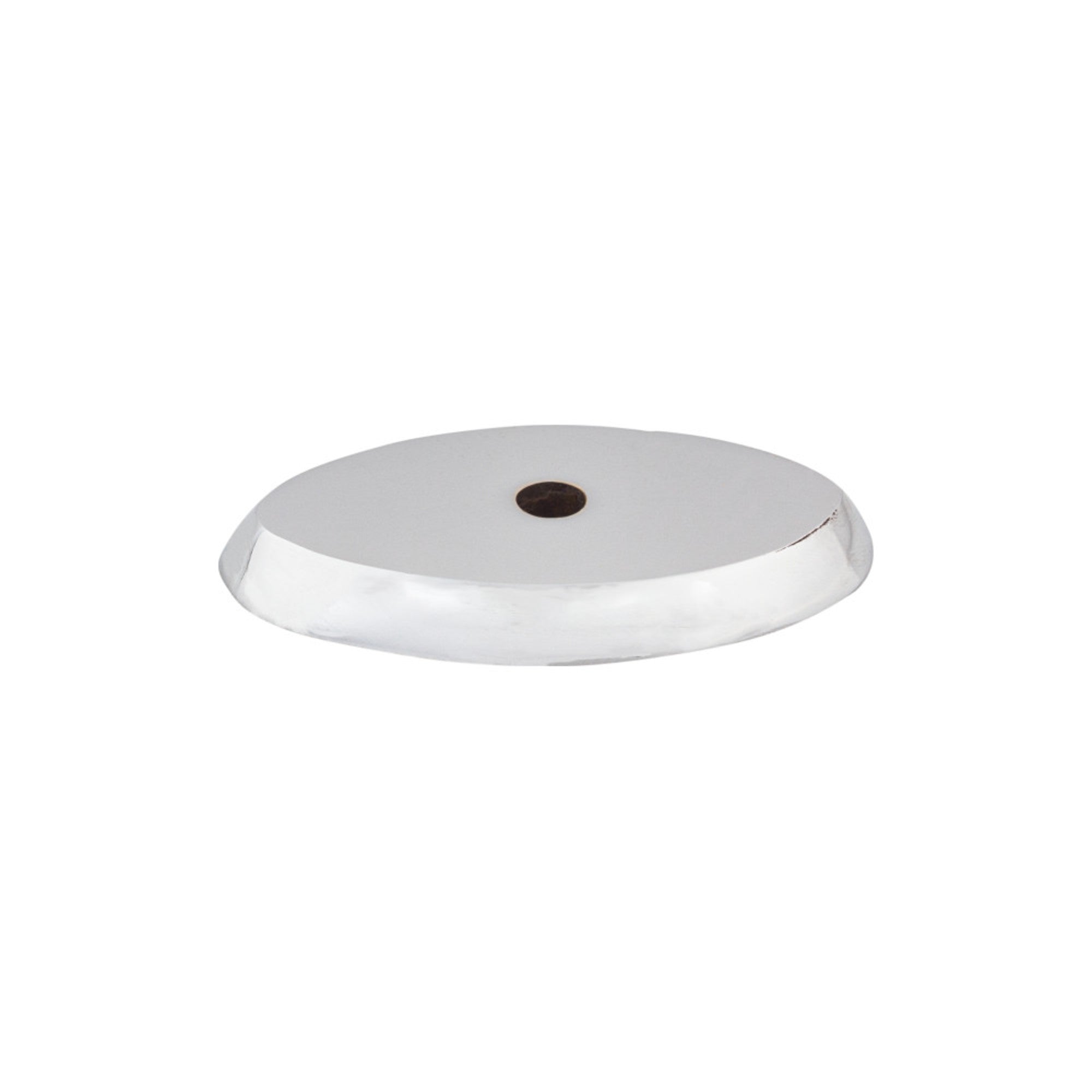 Aspen II Oval Knob Backplate - Polished Chrome