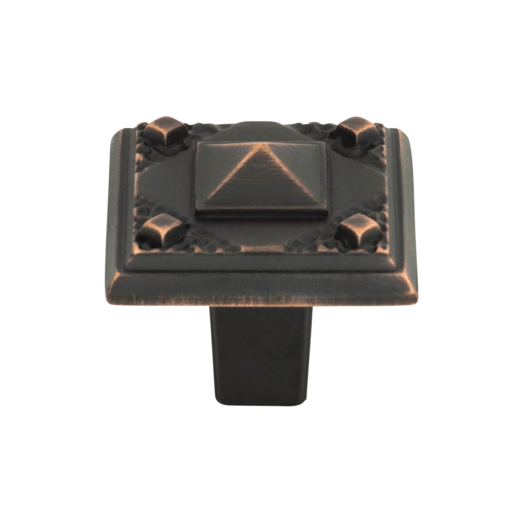 Craftsman Square Knob - Venetian Bronze