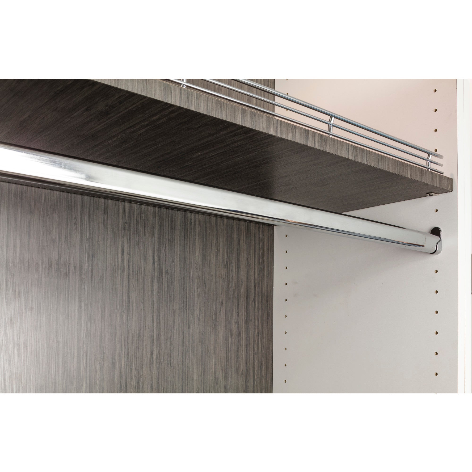 10 Chrome 19/32"x1-3/16"x92" Oval Steel Closet Rods