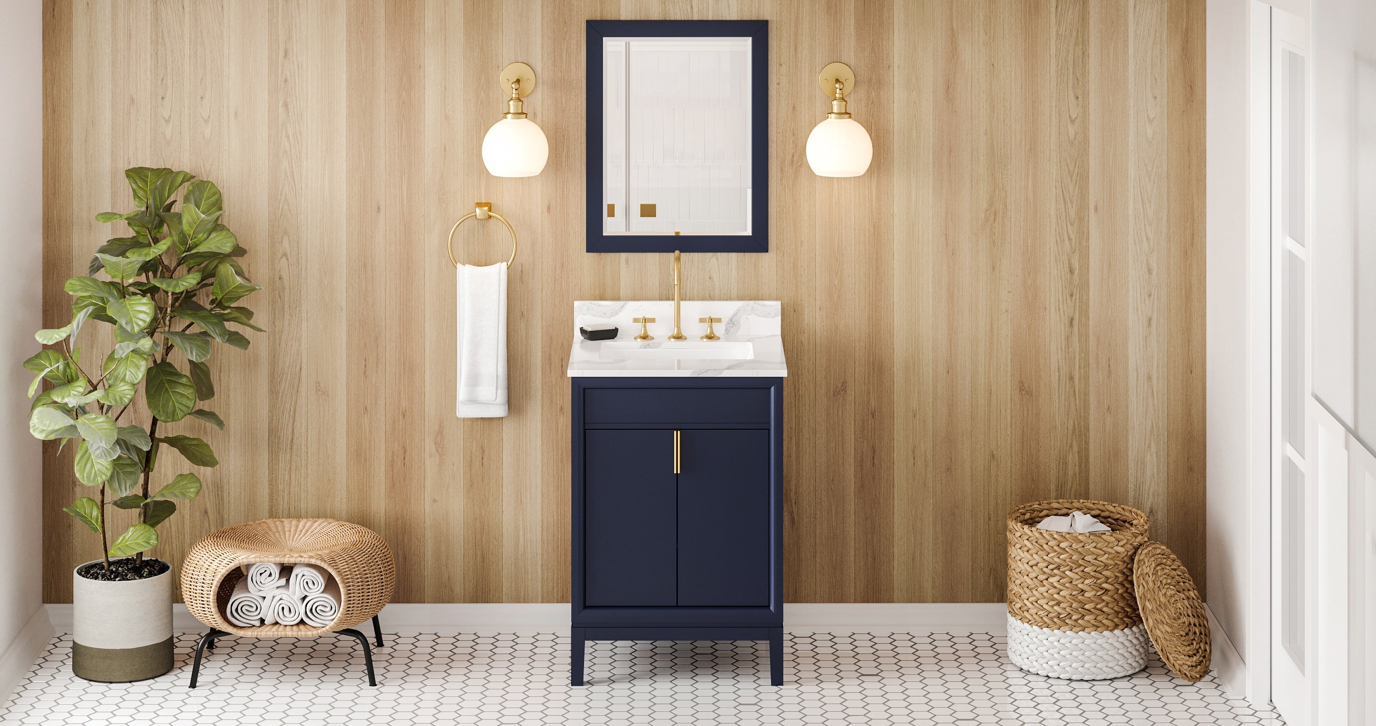 24" Theodora Vanity – Hale Blue