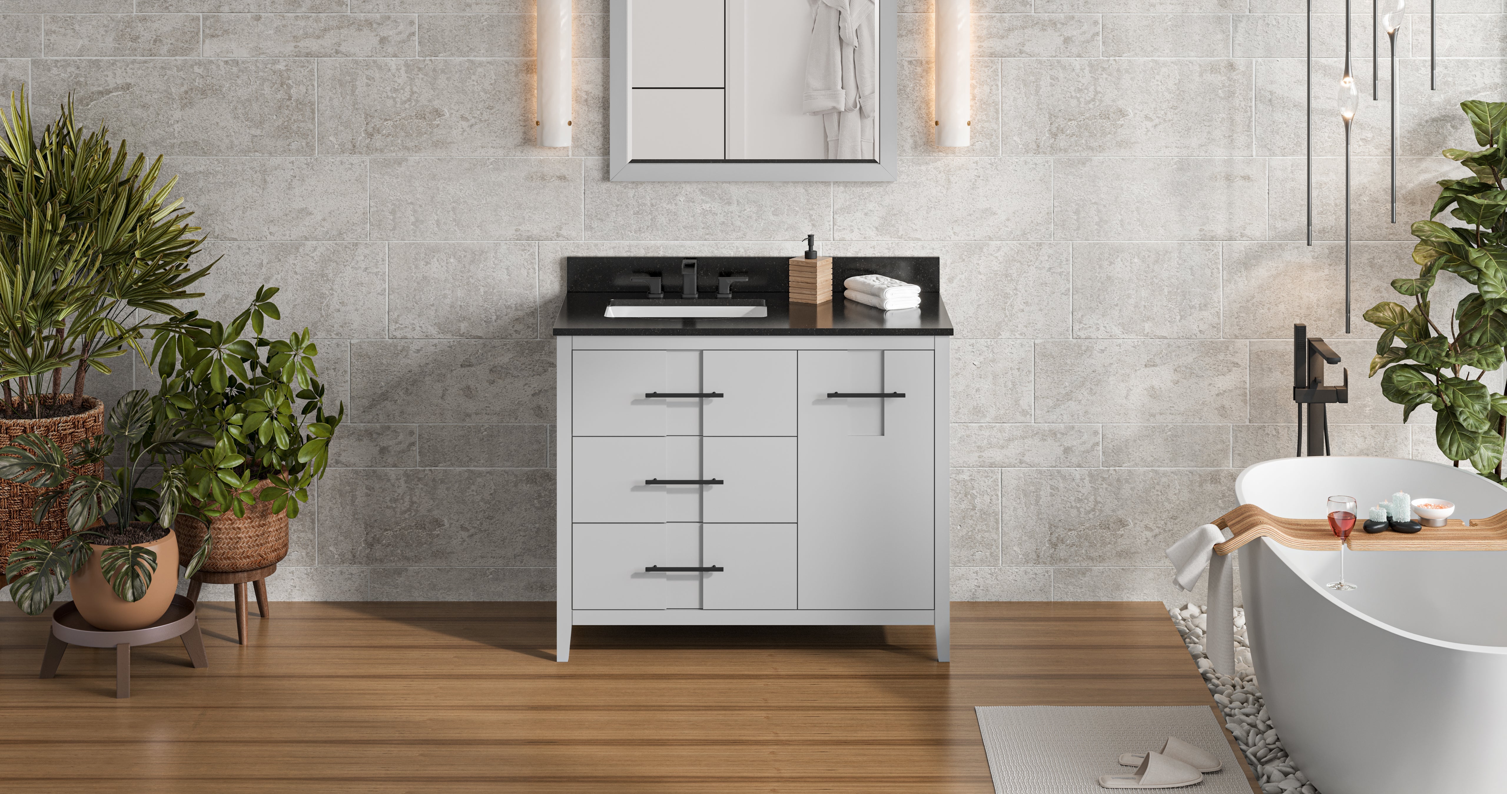 42" Katara Vanity – Left Offset
