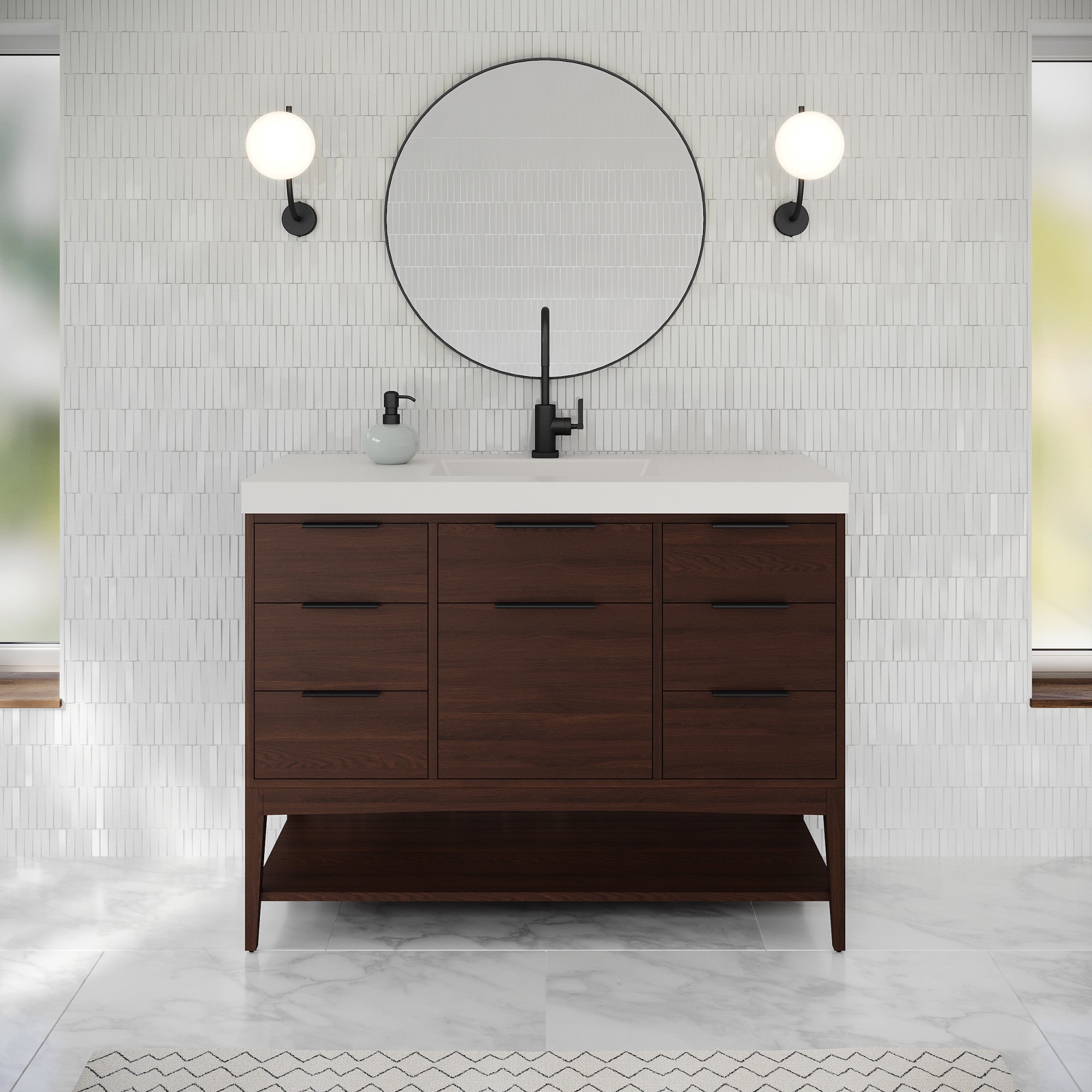 48" Gardner Vanity – Dark Walnut
