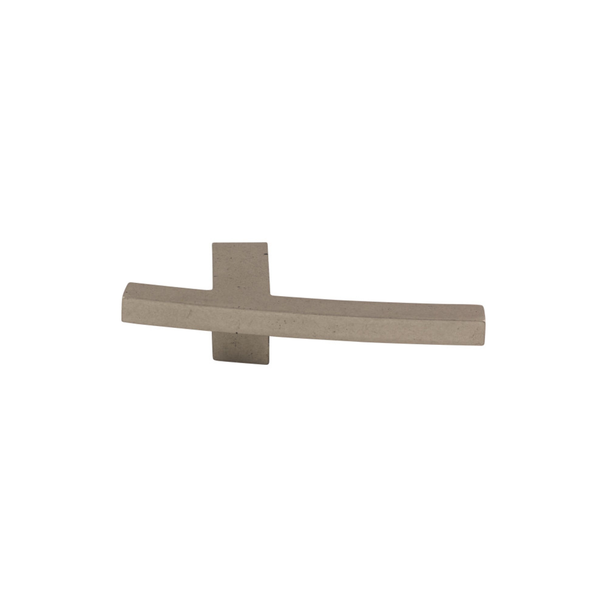 Slanted A Knob - Pewter Antique