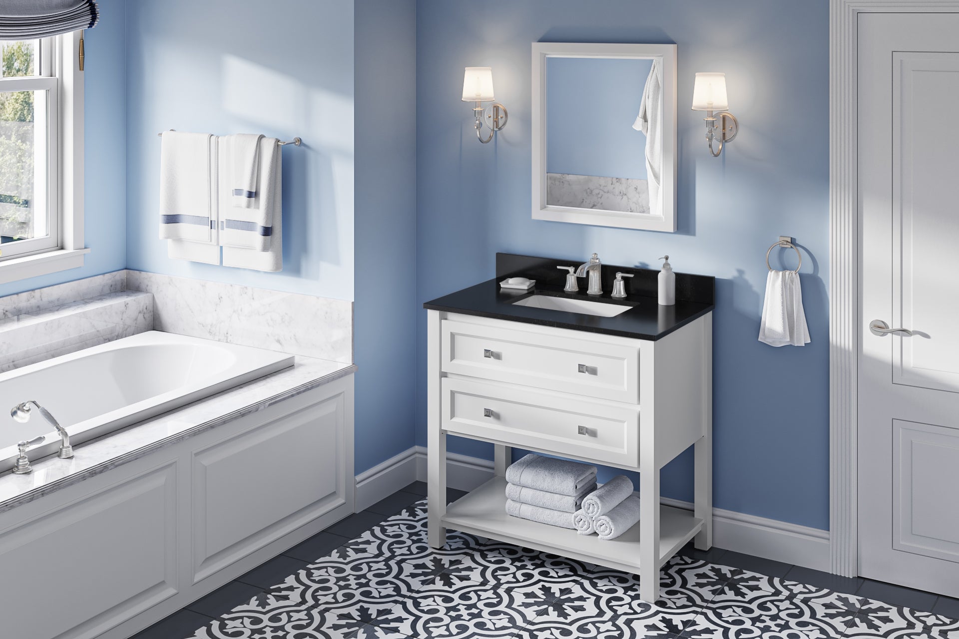 36" Adler Vanity – White