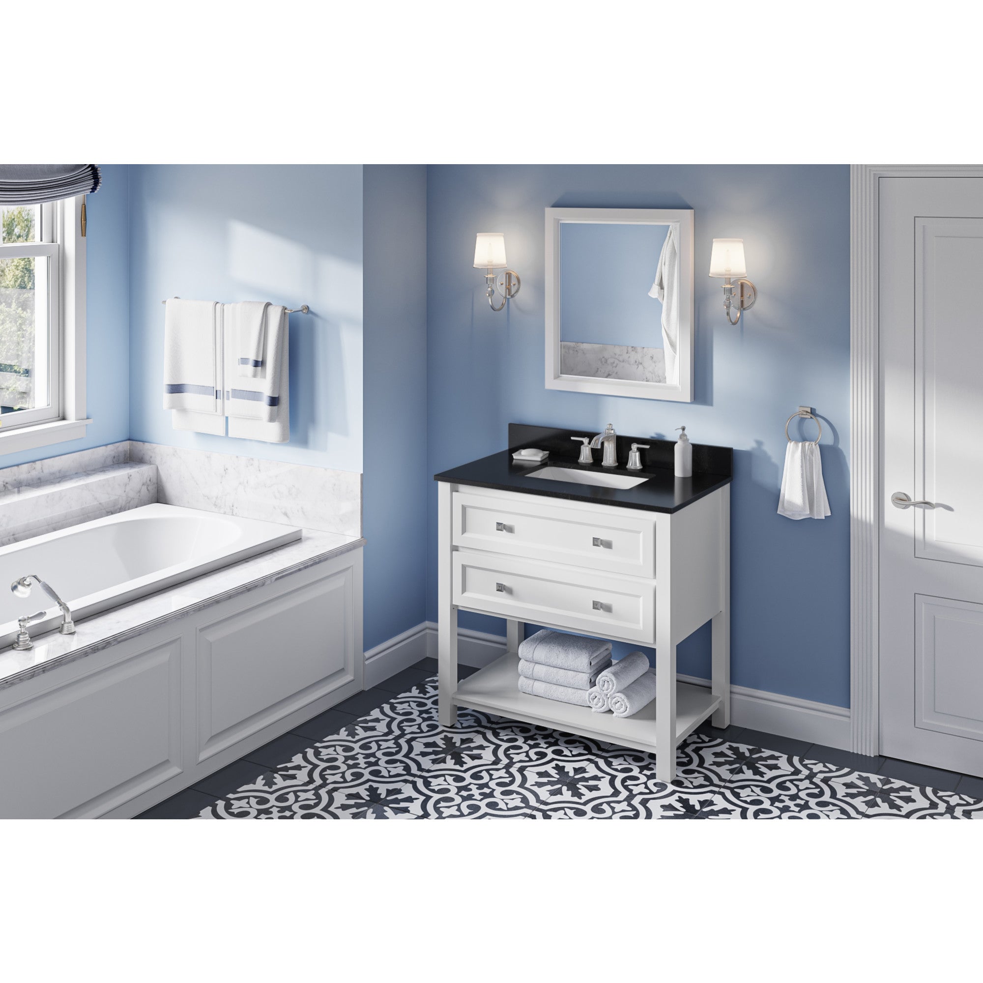36" Adler Vanity – White