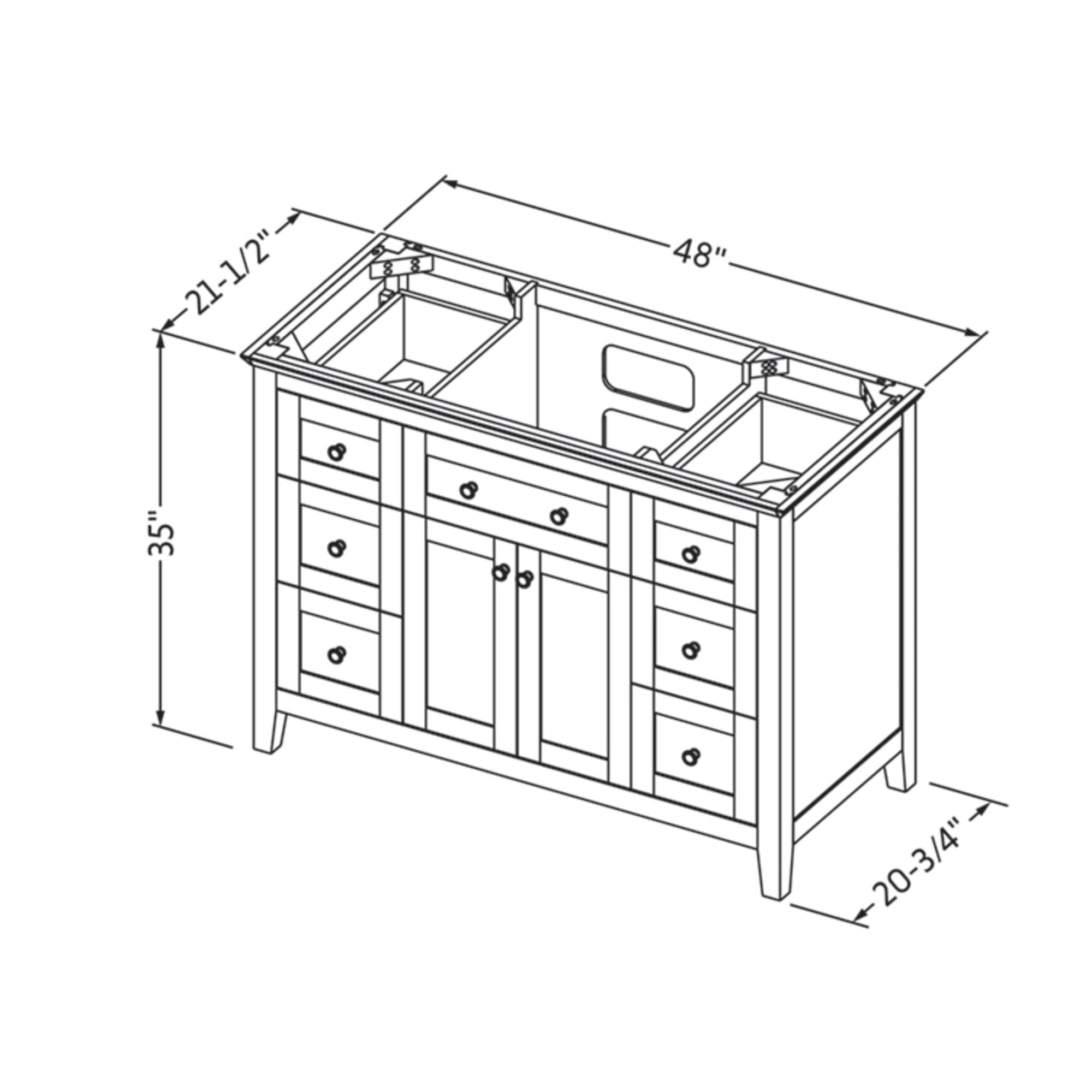 48" Chatham Vanity – Grey