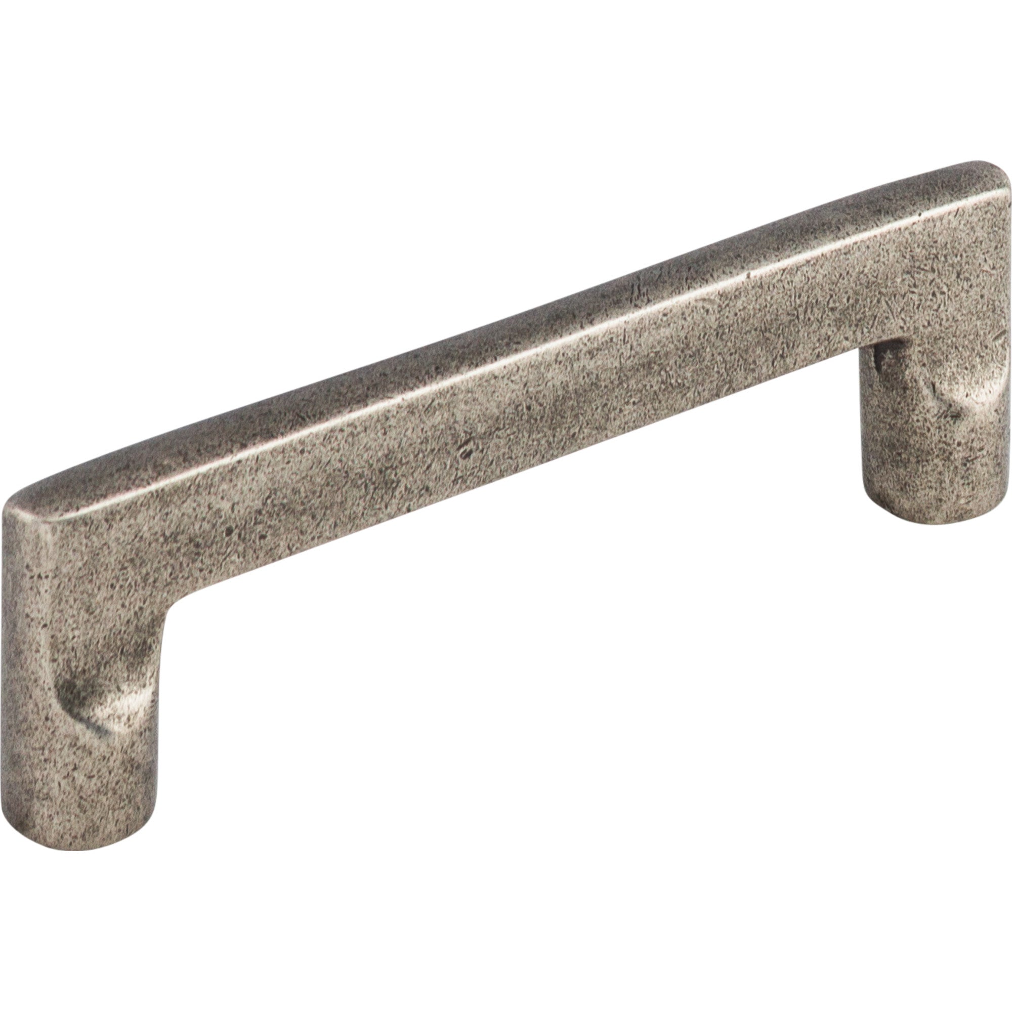 Aspen Flat Sided 4" Center to Center Bar Pull - Silicon Bronze Light