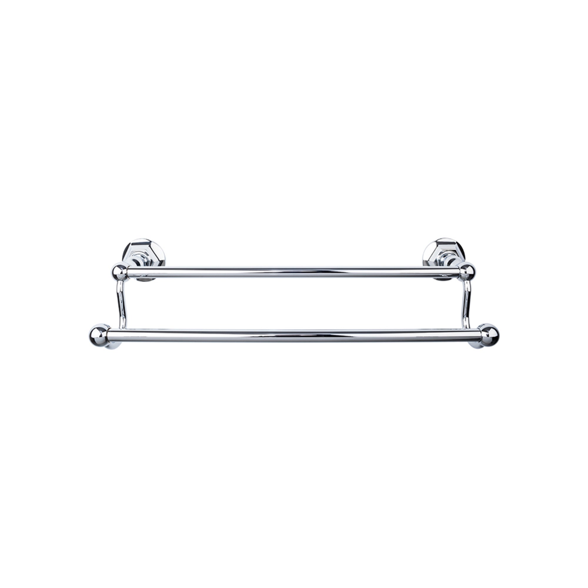 TOP BATH (R) Edwardian Bath Double 32 1/2" Wall Mounted  Towel Bar - Polished Chrome