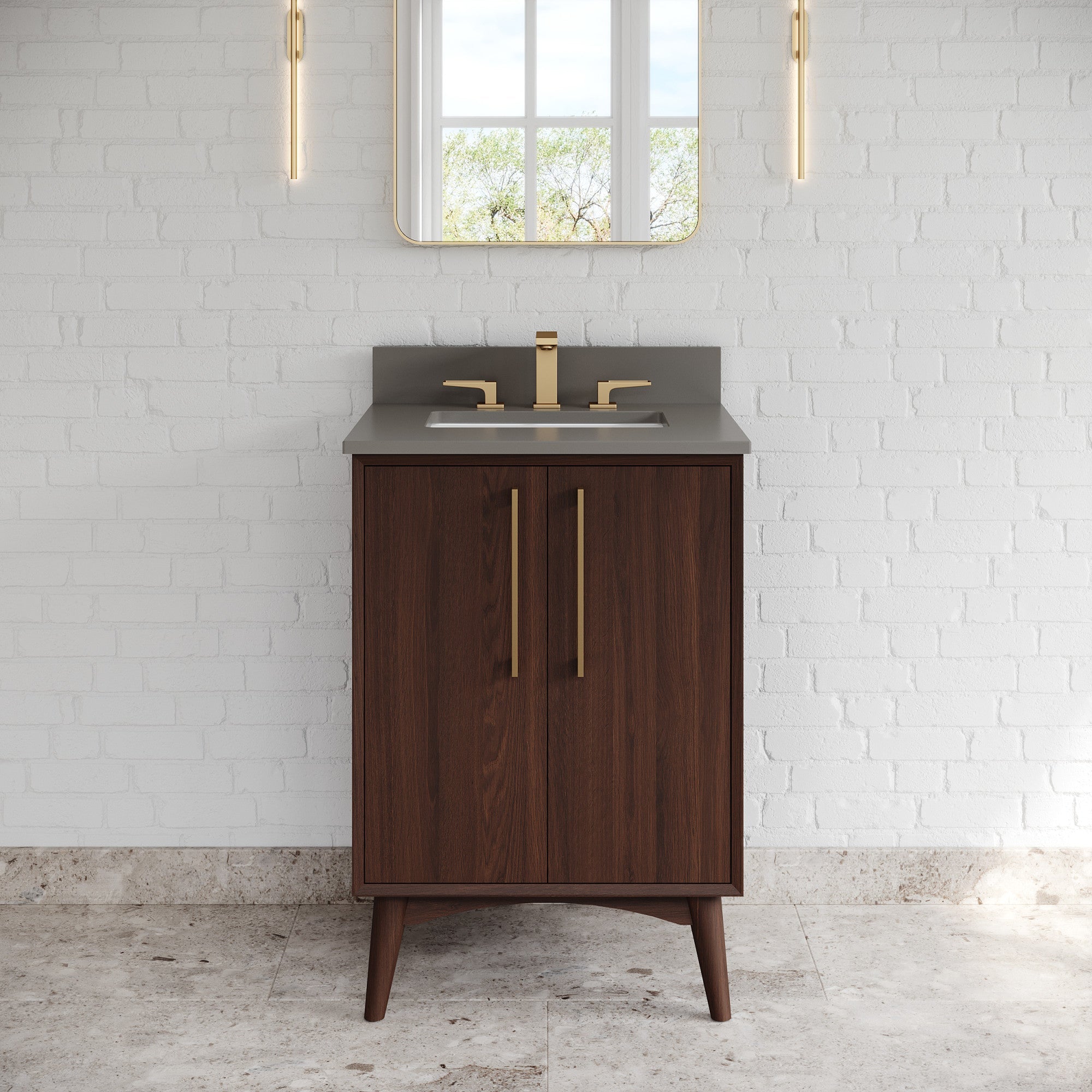 24" Dashwood Vanity – Dark Walnut