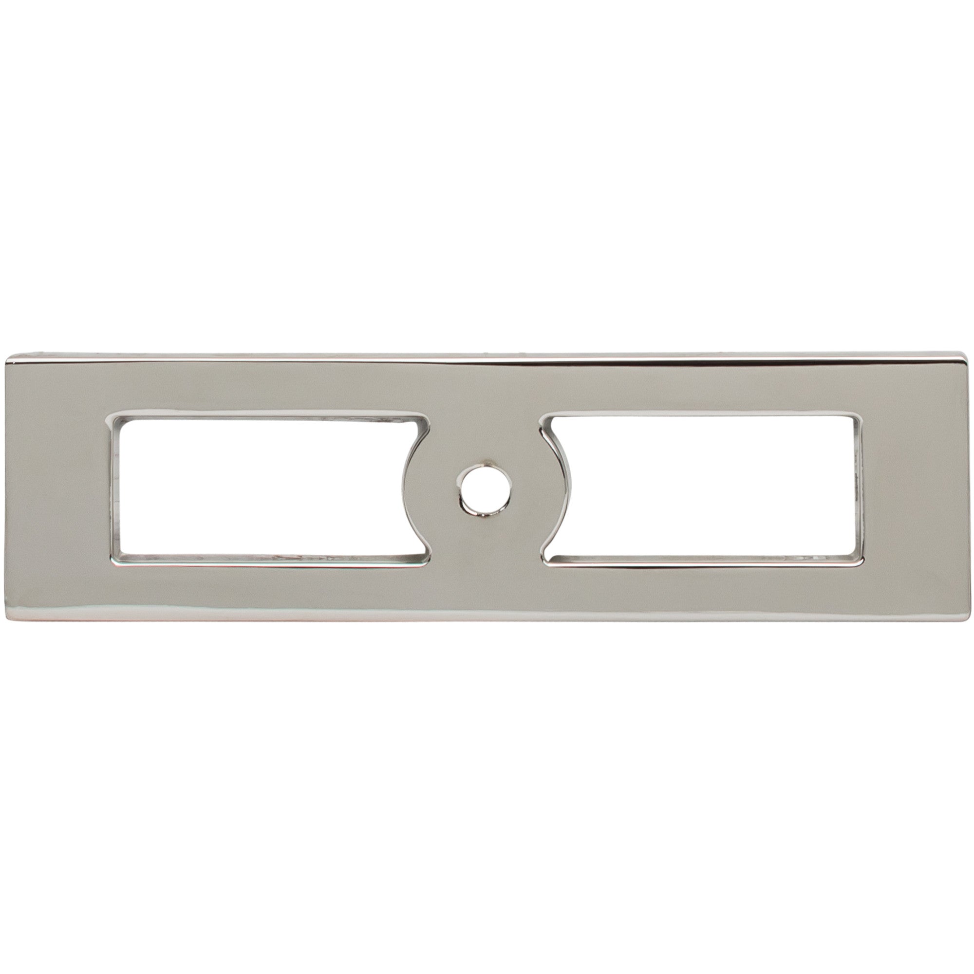 Hollin 4 9/32" Length Rectangle Knob - Polished Nickel