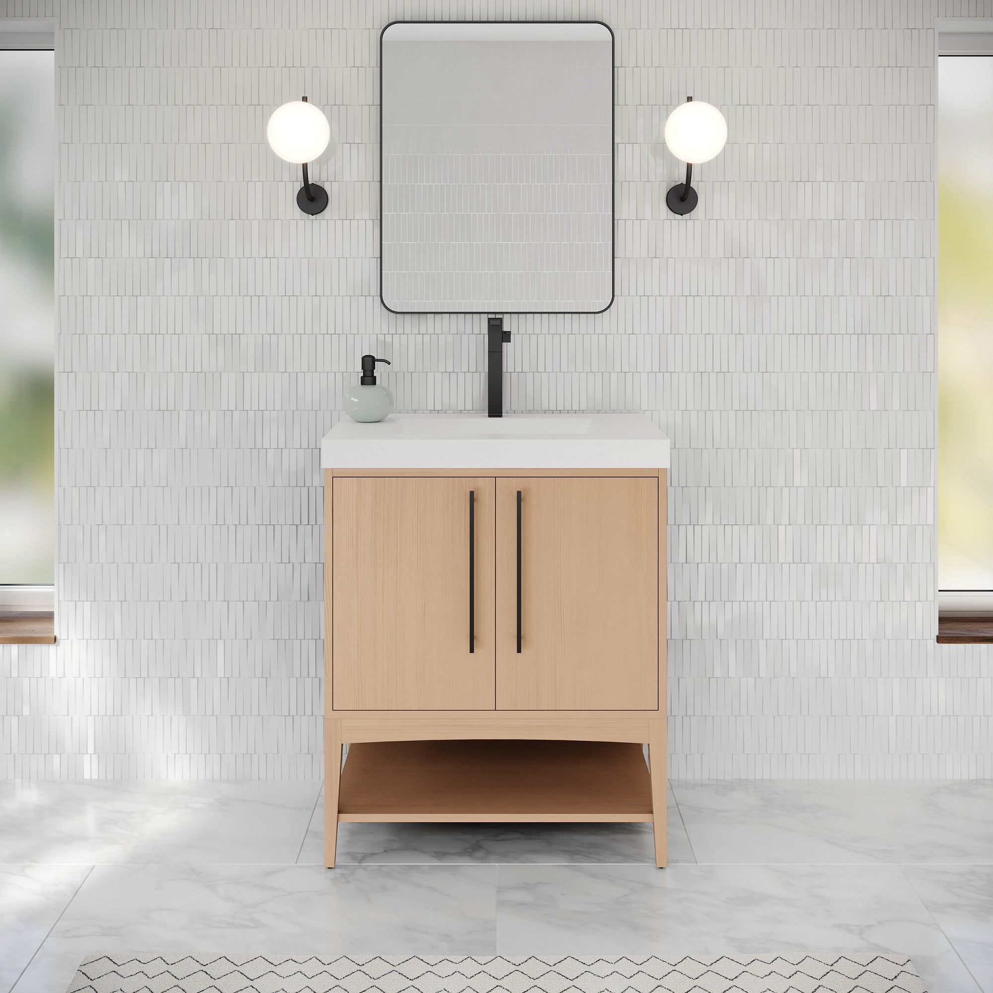 30" Tempest Vanity – Natural Oak
