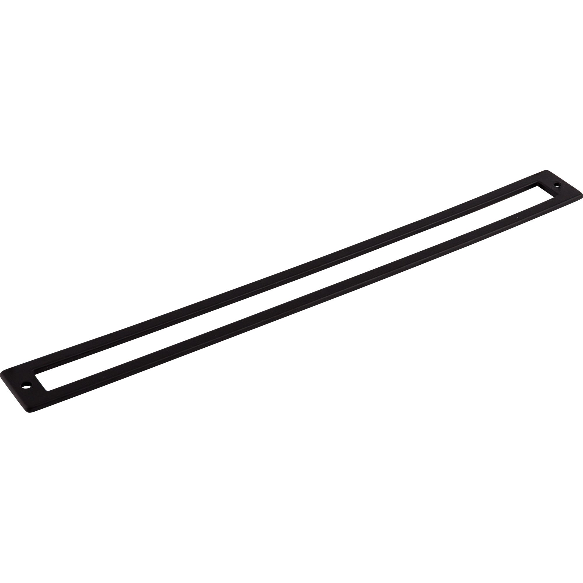 Hollin 12" Center to Center Pull Backplate - Flat Black