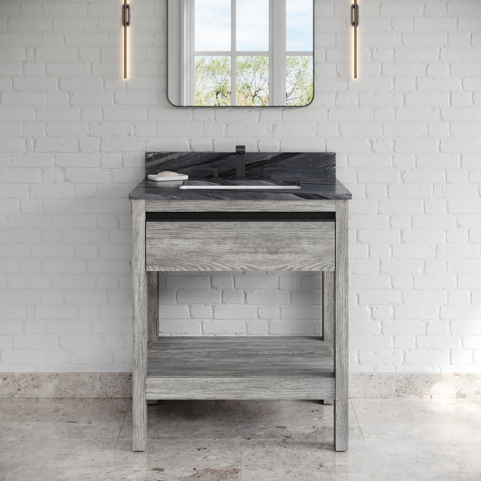 30" Jubilee Vanity – Weathered Grey