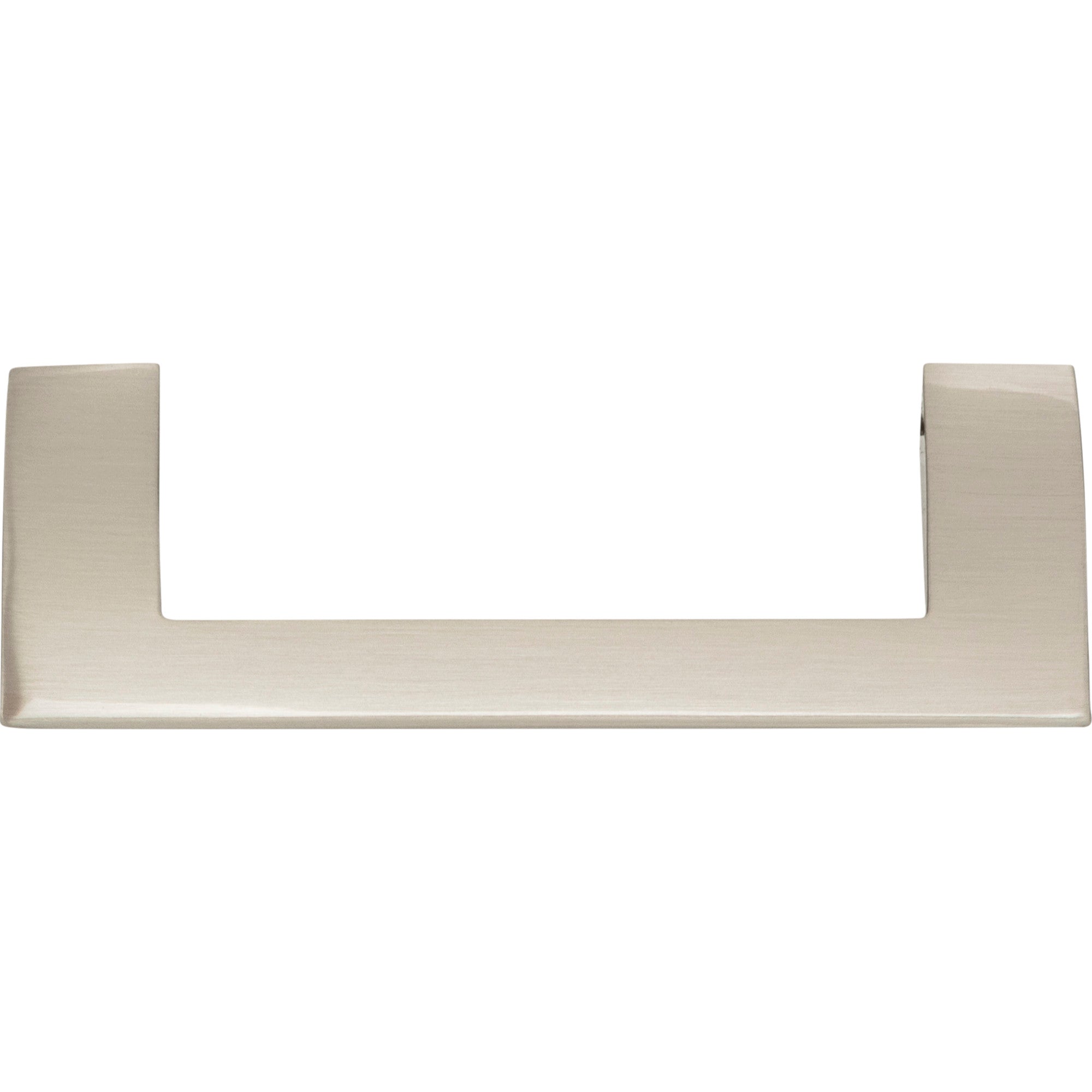 Angled Drop 3 3/4" Center to Center Bar Pull - Brushed Nickel