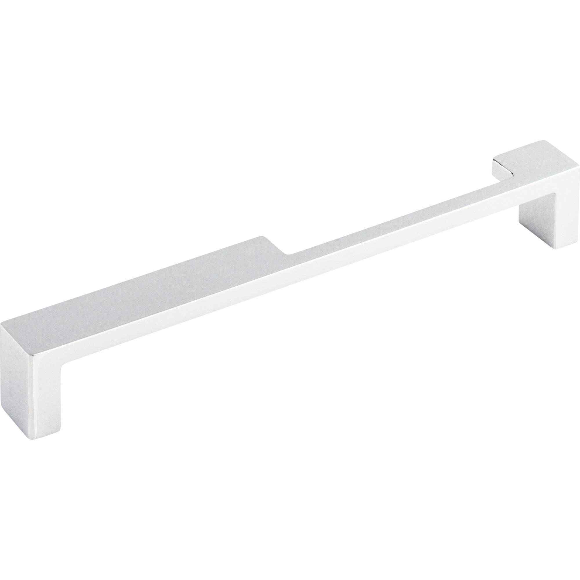 Modern Metro Notch Pull A 7" Center to Center Bar Pull - Polished Chrome