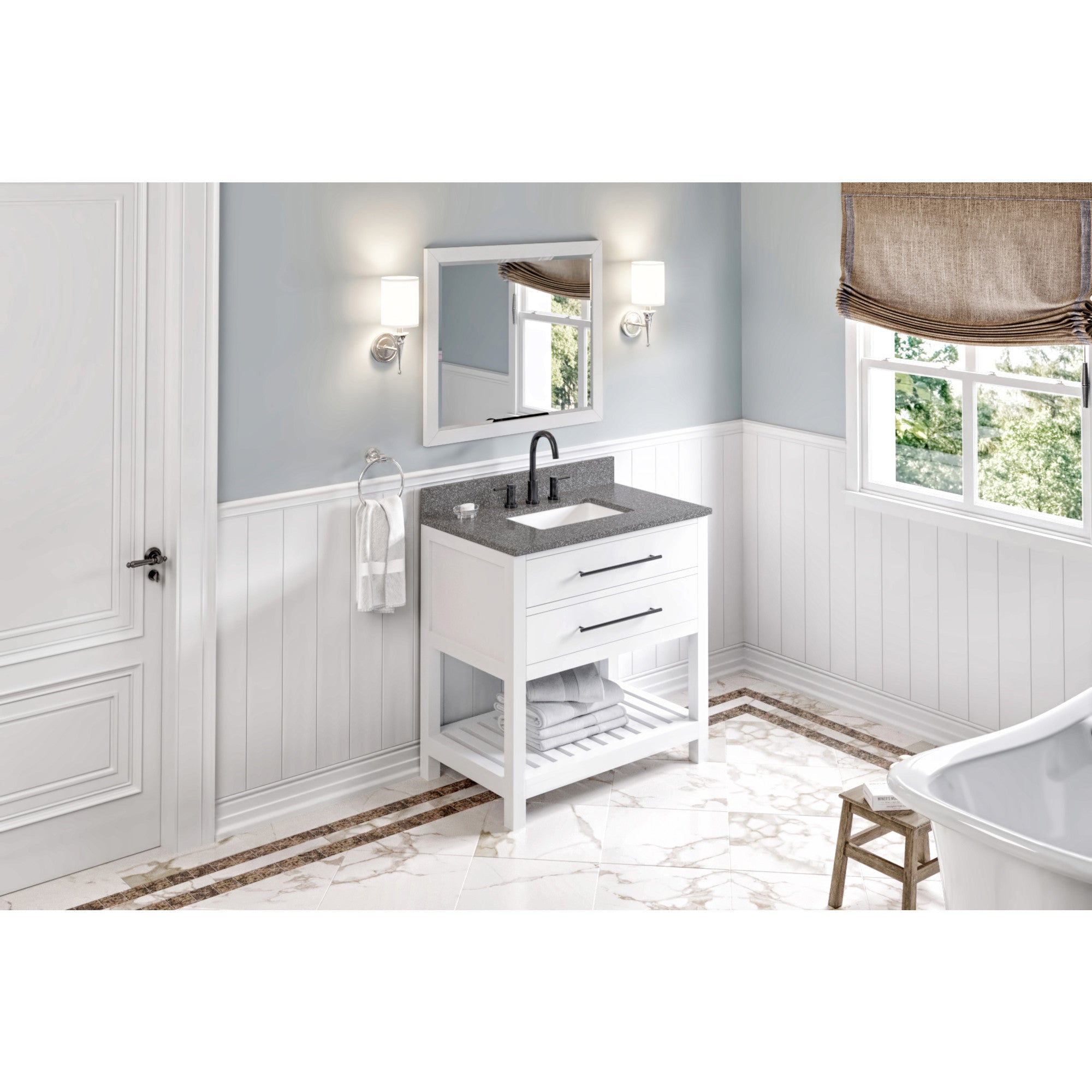 36" Wavecrest Vanity – White