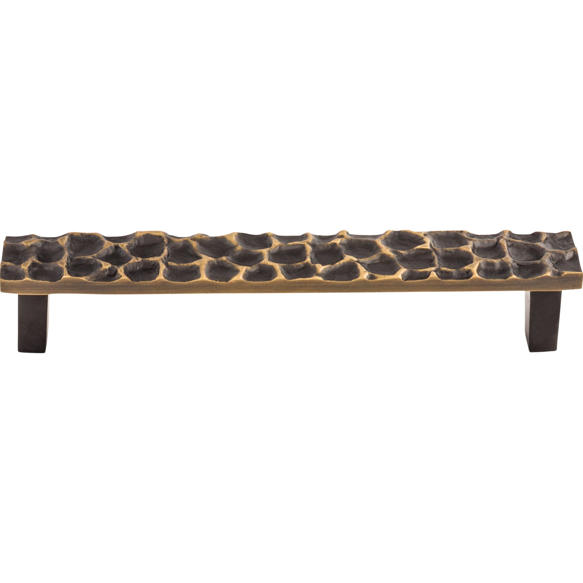 Cobblestone 6 5/16" Center to Center Bar Pull - Brass Antique