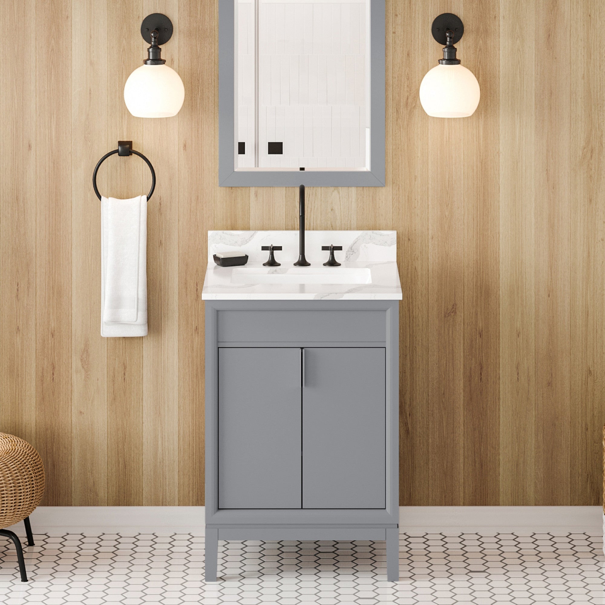 24" Theodora Vanity – Grey